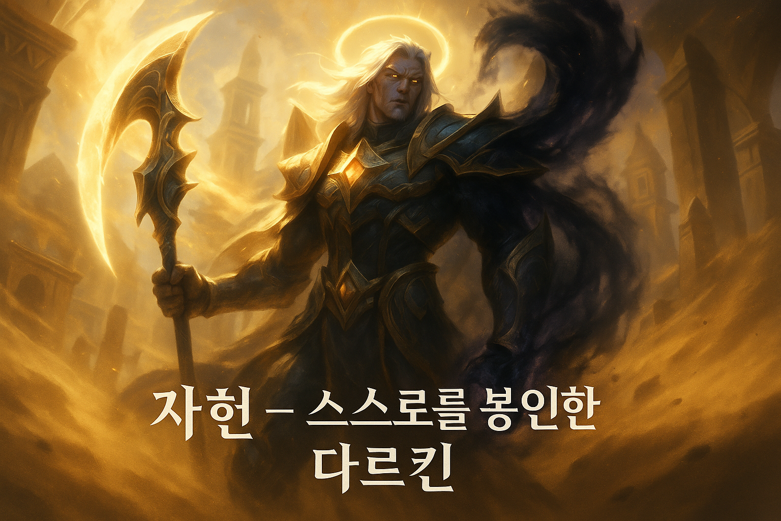 리그 오브 레전드 신챔피언 '자헨'의 설정 공개, 결국 스스로 감옥을 설계한 다르킨이었다