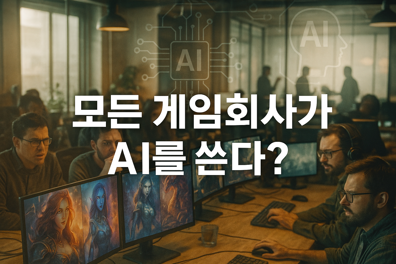 넥슨 CEO 발언으로 발칵 뒤집힌 게임계 "모든 게임회사가 AI 쓴다고 가정해야"