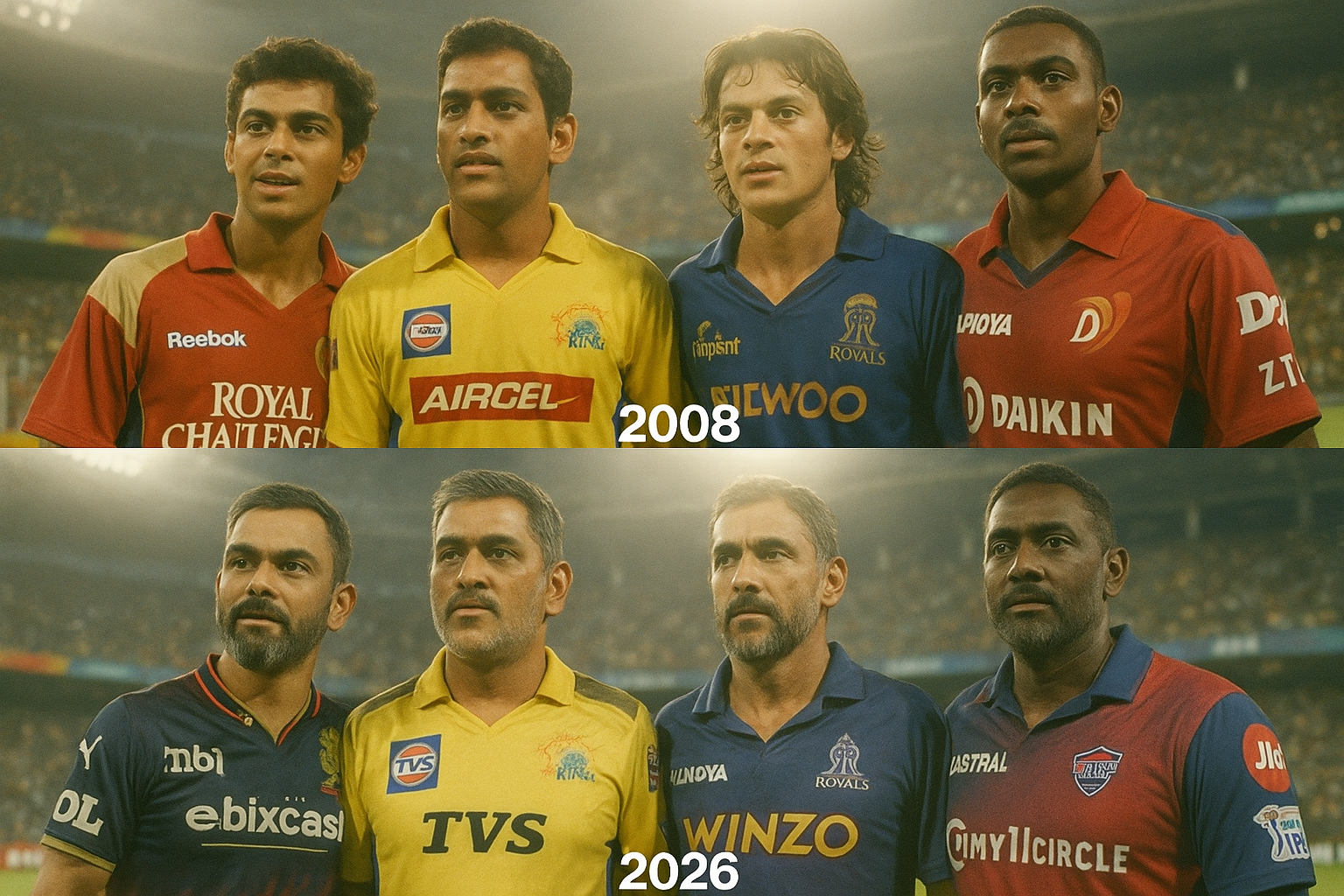 IPL 18년 역사의 산 증인들, 결국 이 4명만 남았다