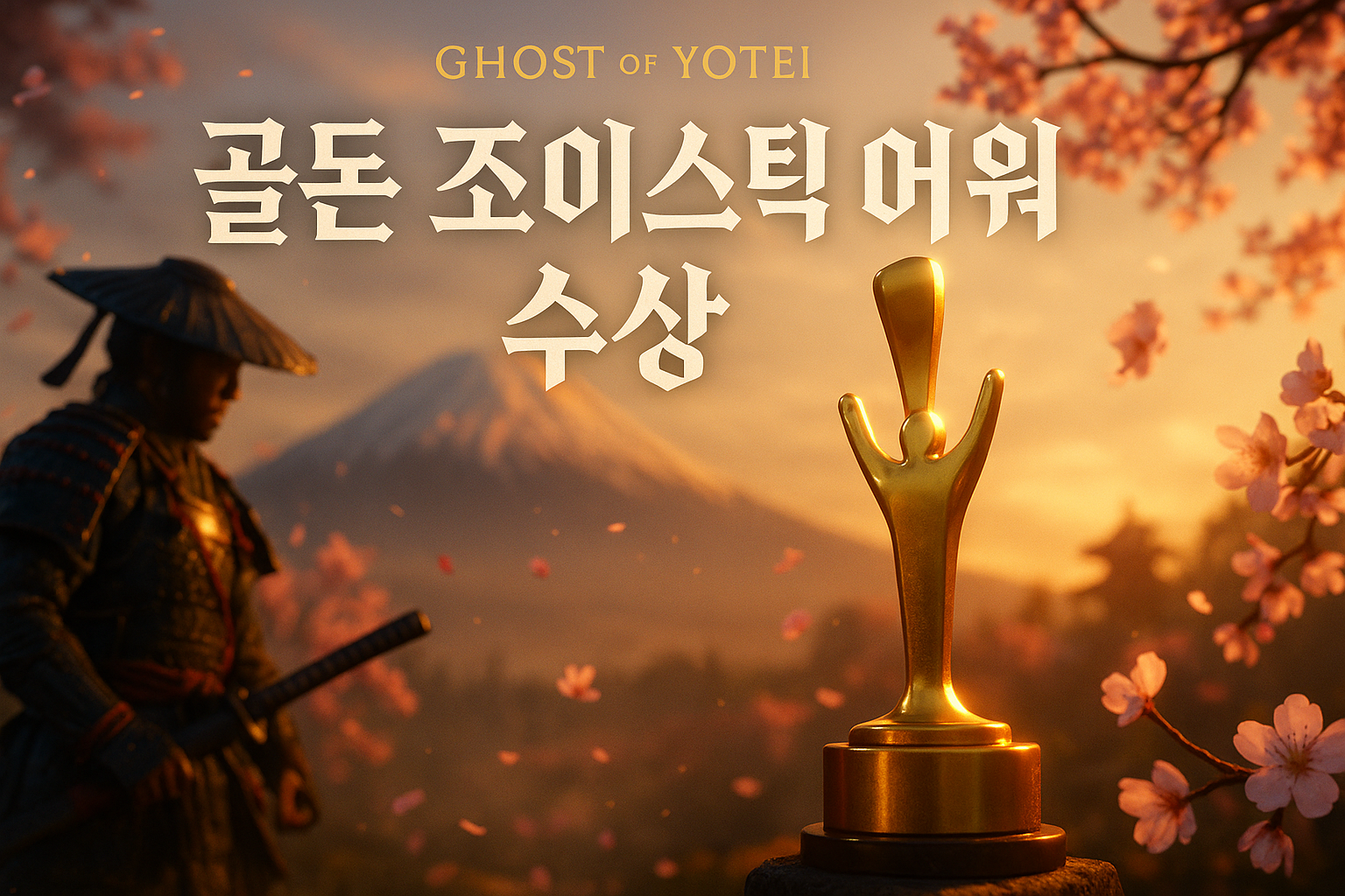 '고스트 오브 요테이', 골든 조이스틱 어워드 콘솔 게임 부문 수상... 팬들 반응은?