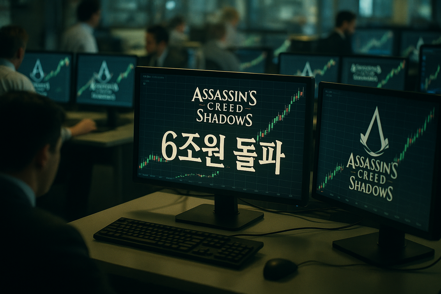 유비소프트 '어쌔신 크리드 섀도우' 결국 대박났다... 분기 매출 6조원 돌파