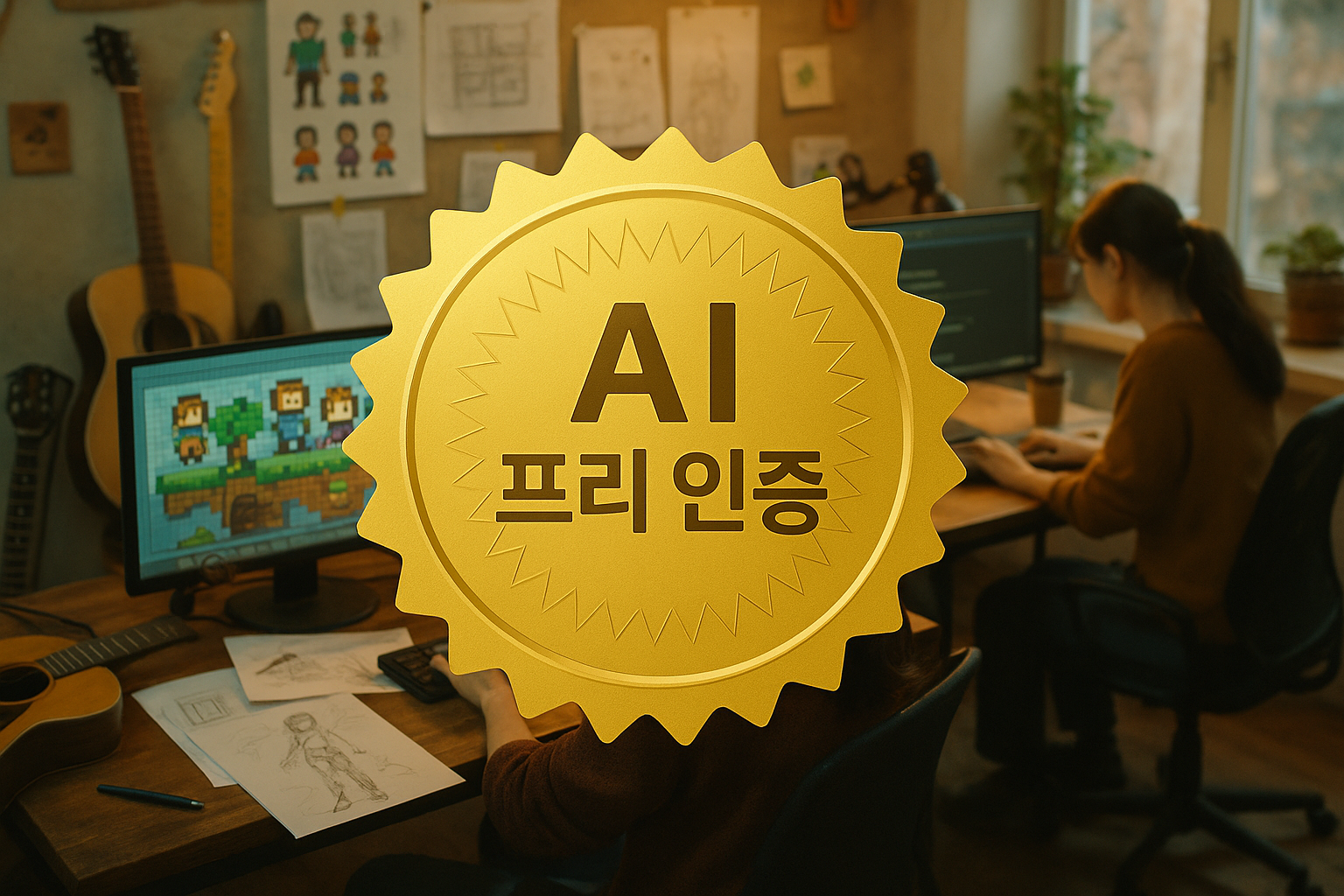인디 개발자들의 새로운 마케팅 전략, 'AI 프리' 인증서가 뜬다