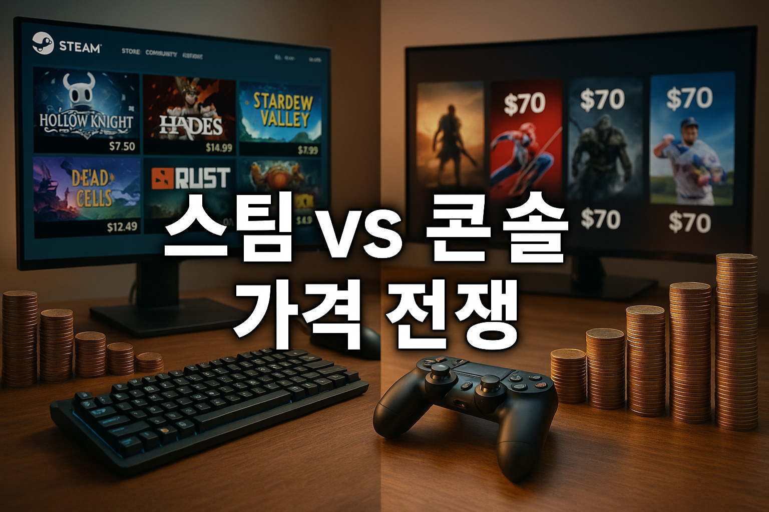 스팀 게임 가격은 계속 내려가는데 콘솔은 왜 올라만 갈까?