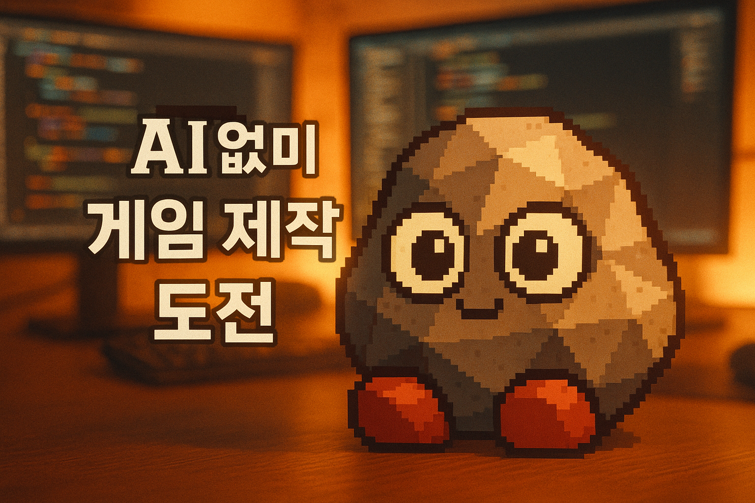 'AI 없이 게임 만들기' 도전하는 인디 개발자들, 결국 바위 하나로 화제 모았다
