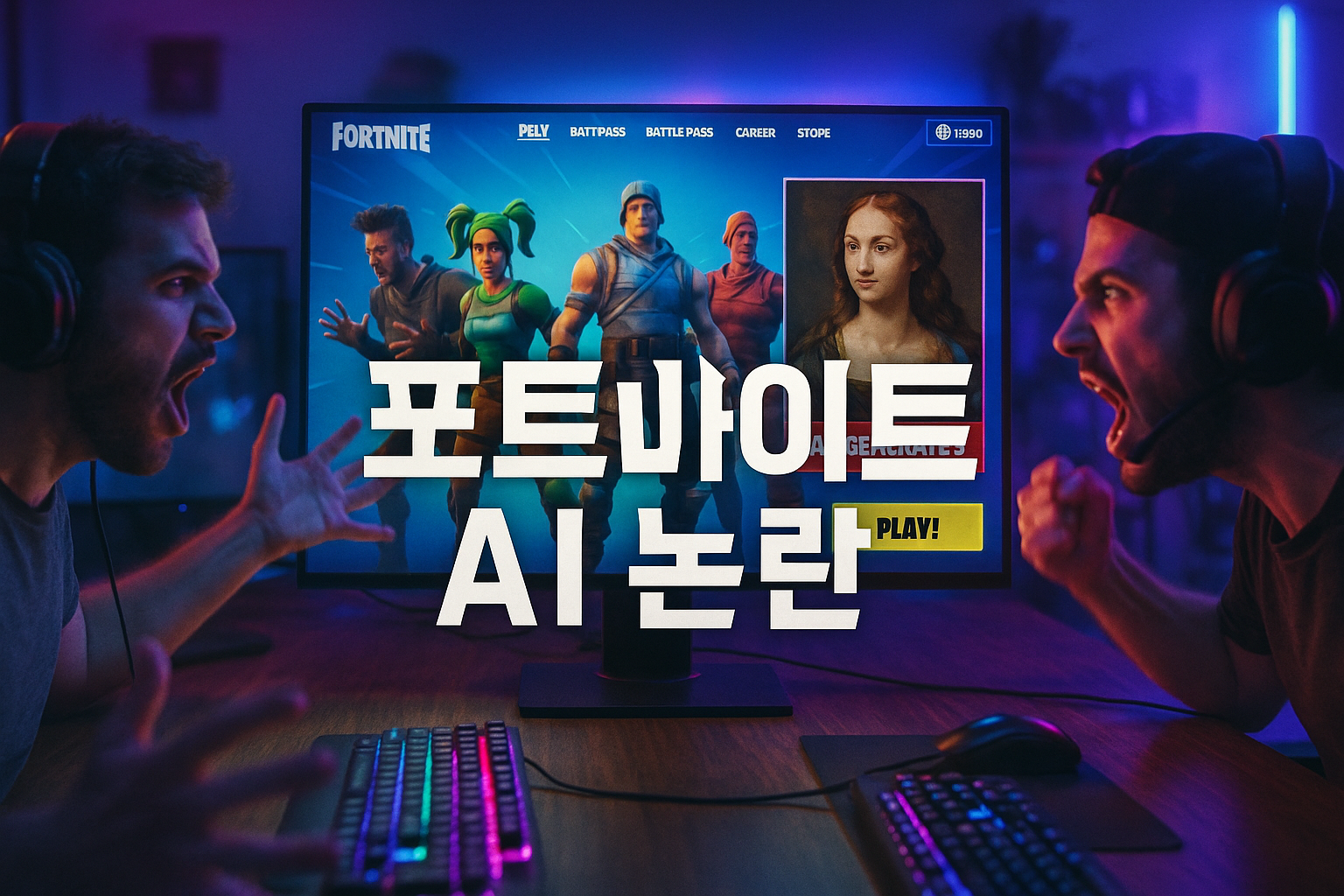 포트나이트 팬들 발칵, AI 생성 이미지 발견하고 '집단 반발'