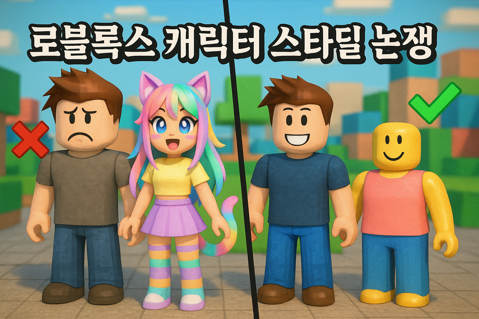로블록스 캣걸 논란 발칵, 유저들이 선호하는 캐릭터 타입 놓고 갑론을박