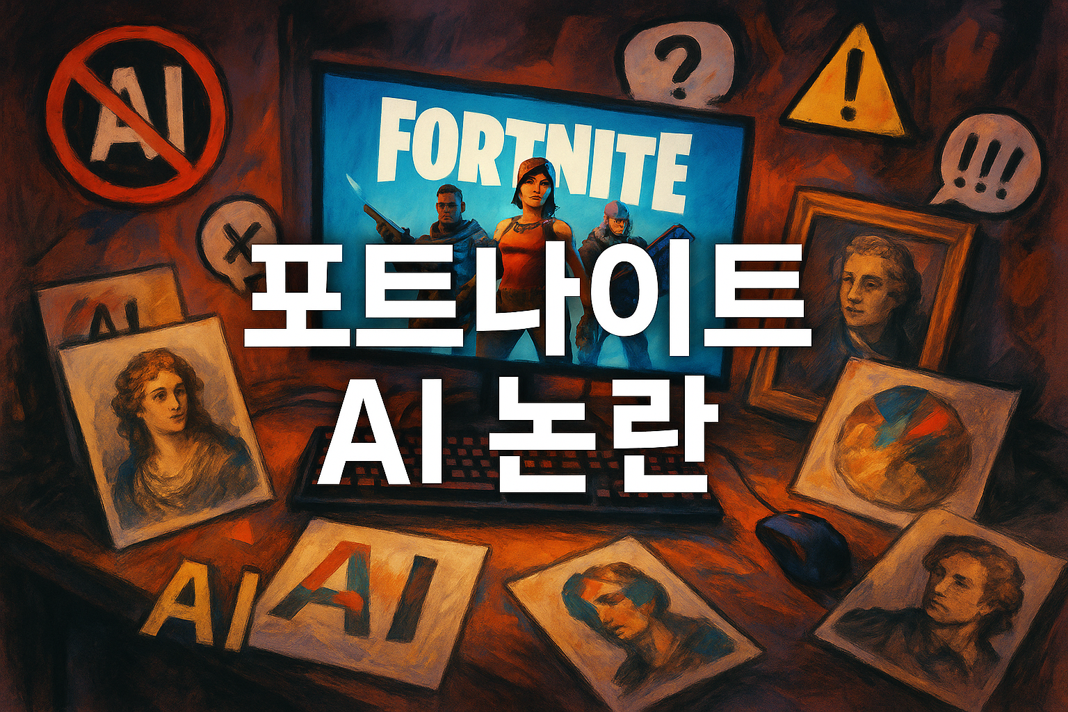 포트나이트 AI 아트 논란, 팬들 '발칵' 뒤집어져