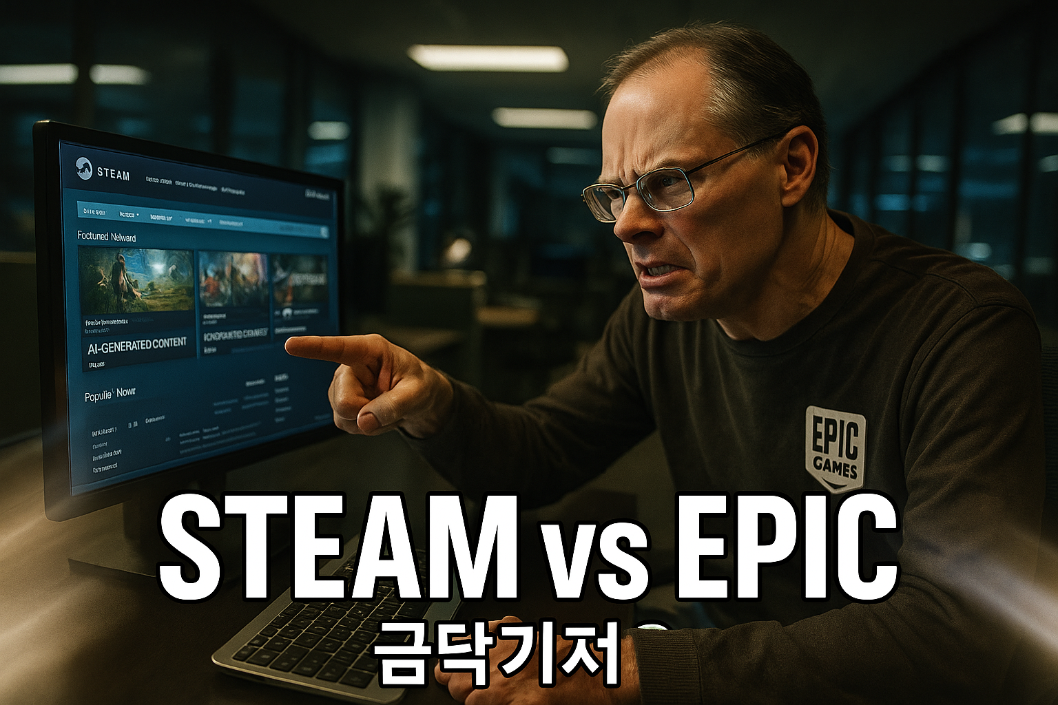 에픽게임즈 CEO, 스팀의 AI 게임 표시 정책에 발끈 "게임 산업 발전 저해"