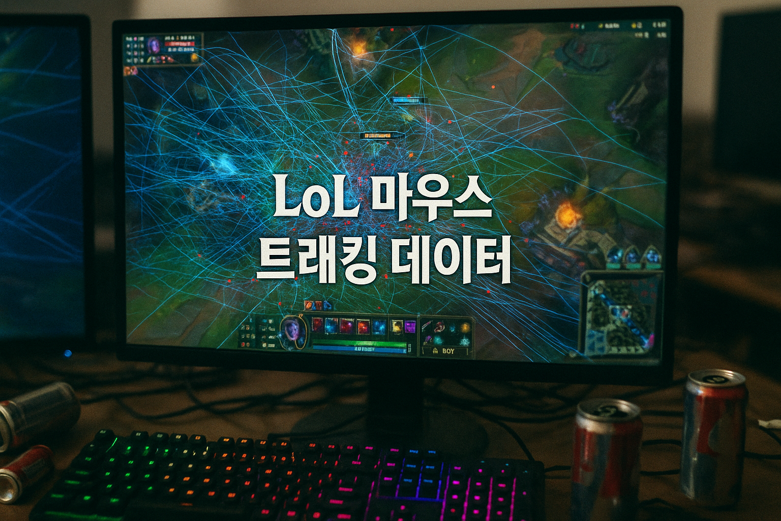 롤 한 경기 마우스 움직임 시각화했더니...미드라이너의 충격적인 미니맵 무시 현실 드러나