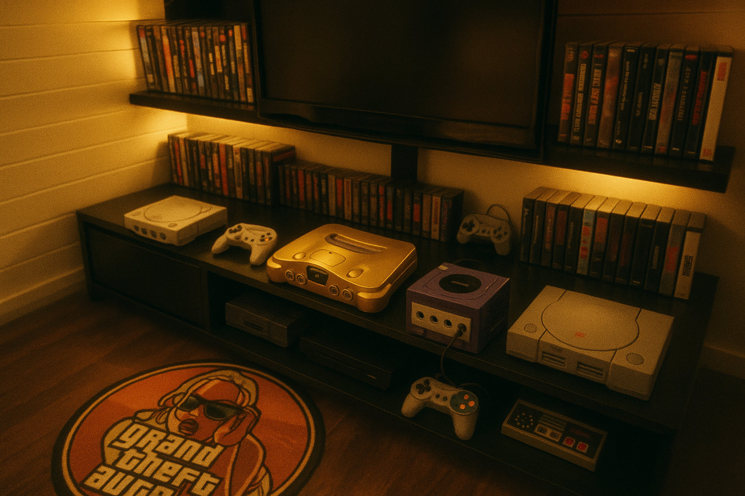 닌텐도 64가 여전히 최고라는 게이머의 완벽한 콘솔 디스플레이