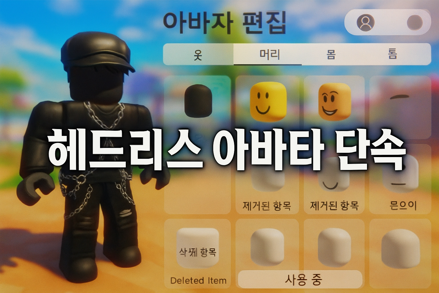 로블록스, 가짜 헤드리스 아바타 대대적 단속... "31만원짜리 정품 사라고?"