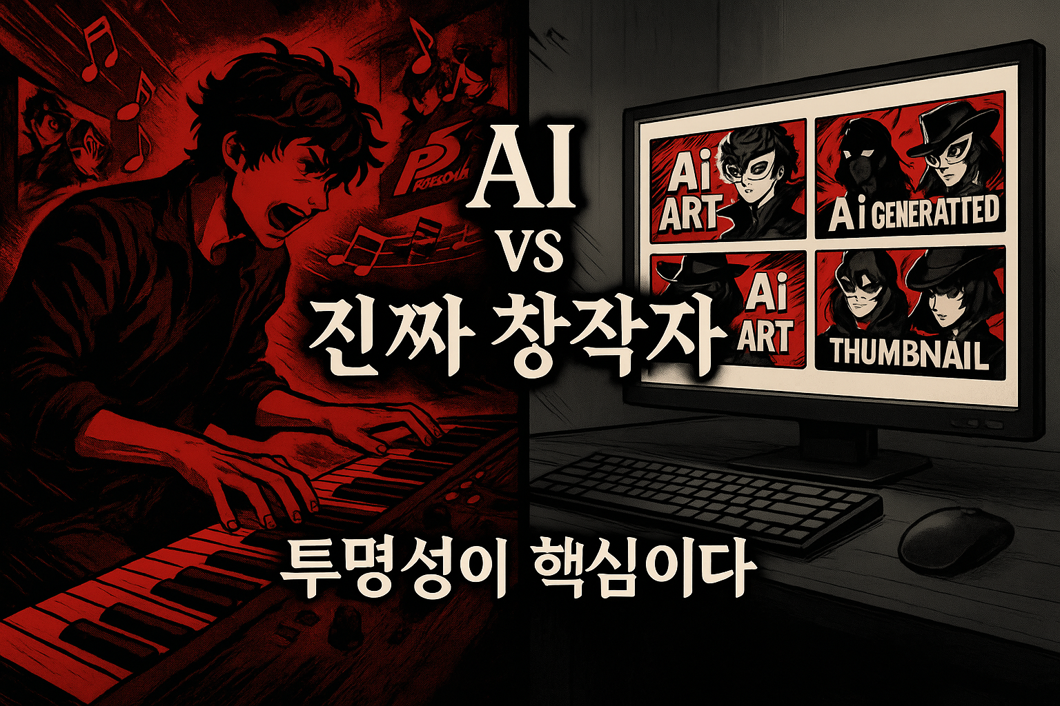 페르소나 5 스타일 리믹스 영상들이 알고보니 AI 생성작, 유저들 발칵 뒤집혀