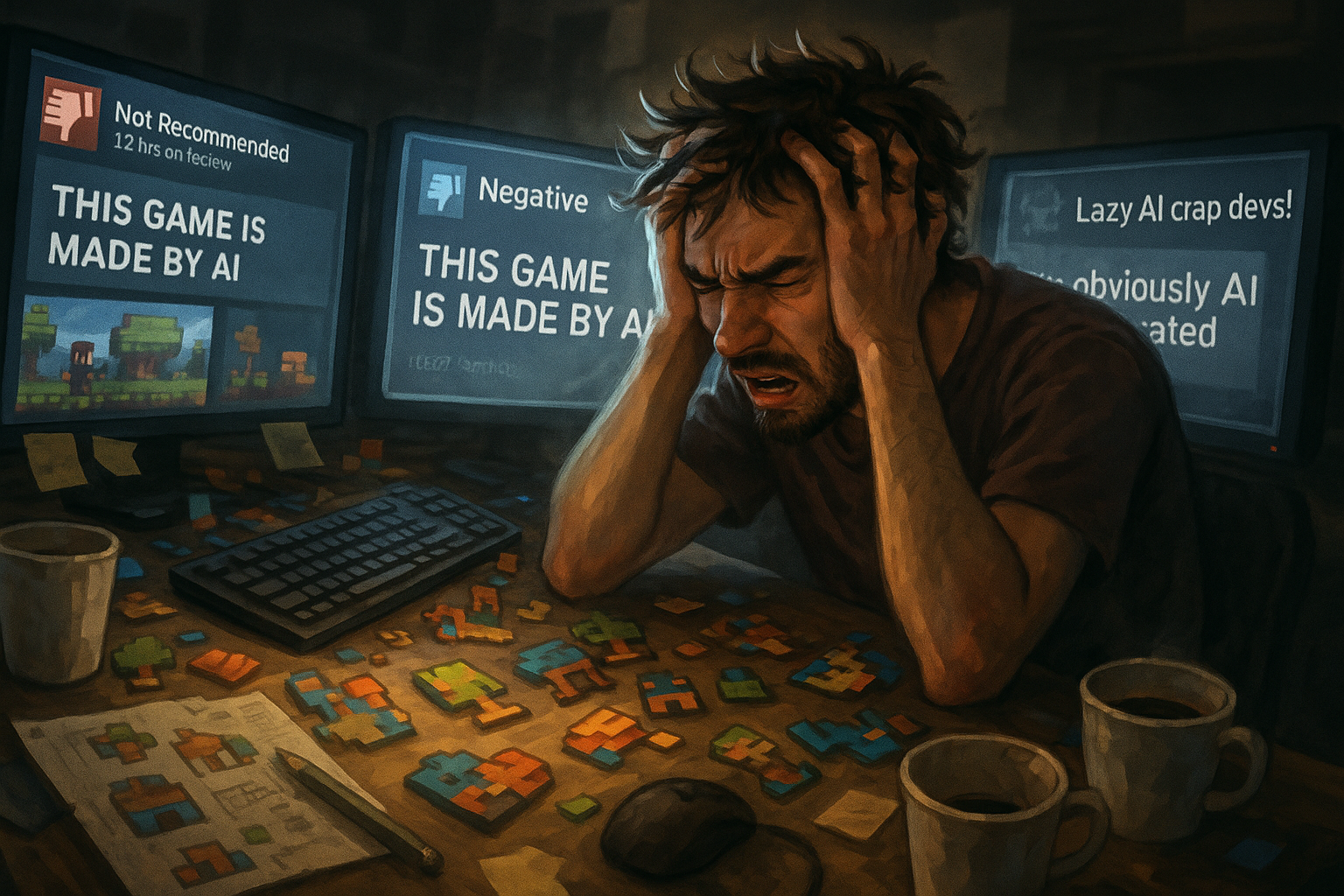 AI 미술 논란에 휘말린 인디 개발사, 결국 억울함을 호소하다