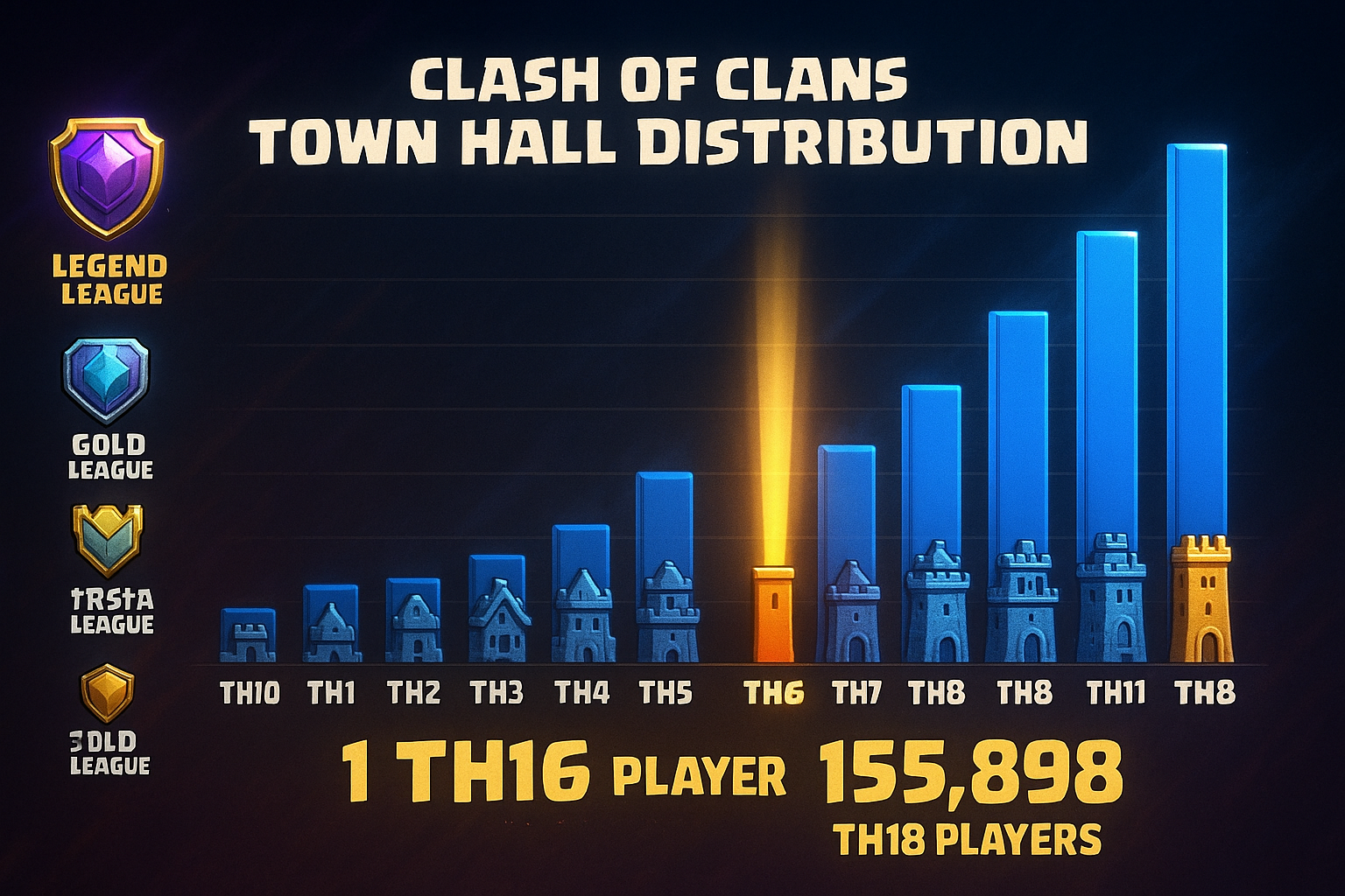 클래시 오브 클랜 레전드 리그에 단 1명뿐인 TH16 유저, 정체 드러나