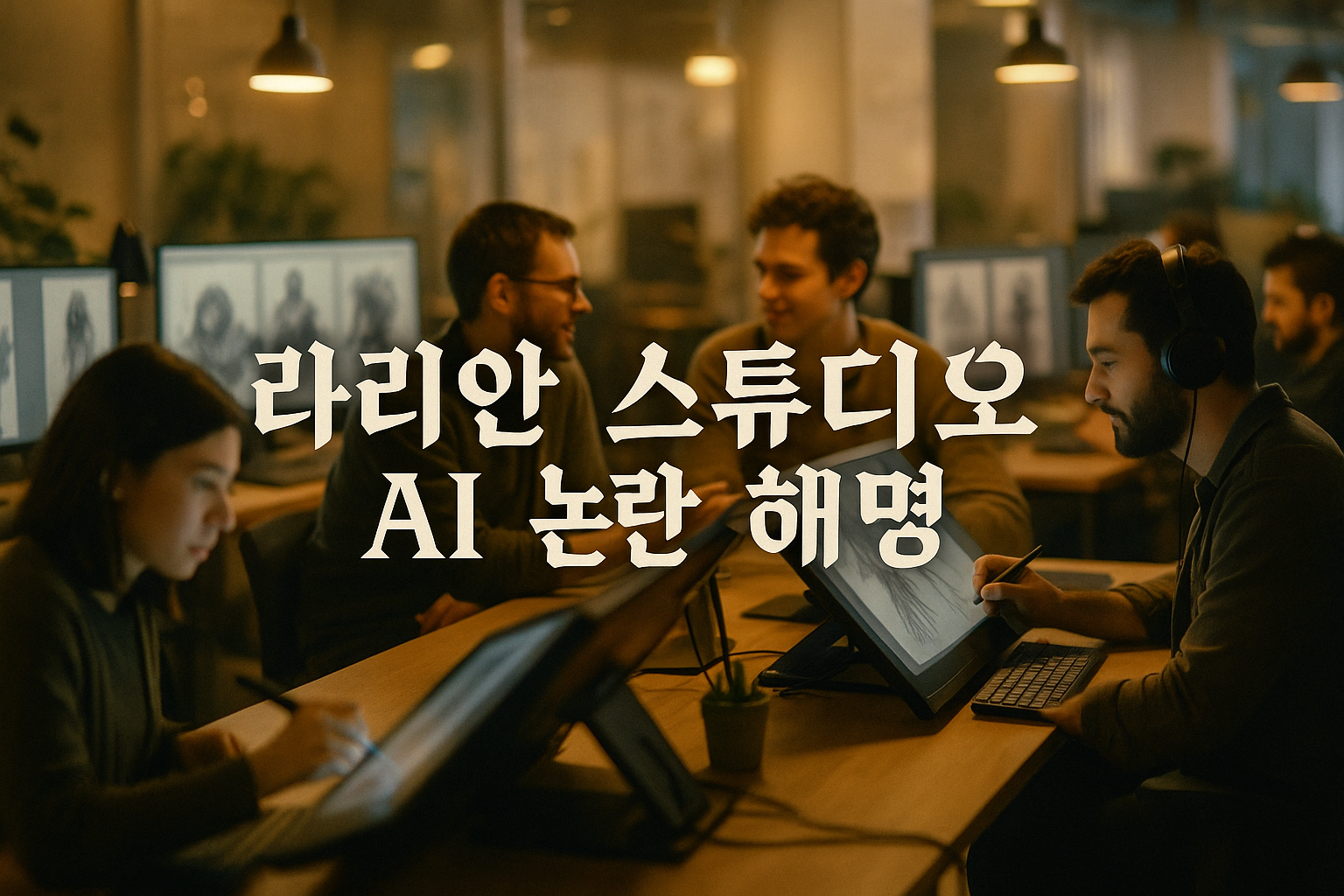 라리안 스튜디오 CEO, AI 논란에 직접 해명 "직원 해고하고 AI로 대체할 생각 없다"