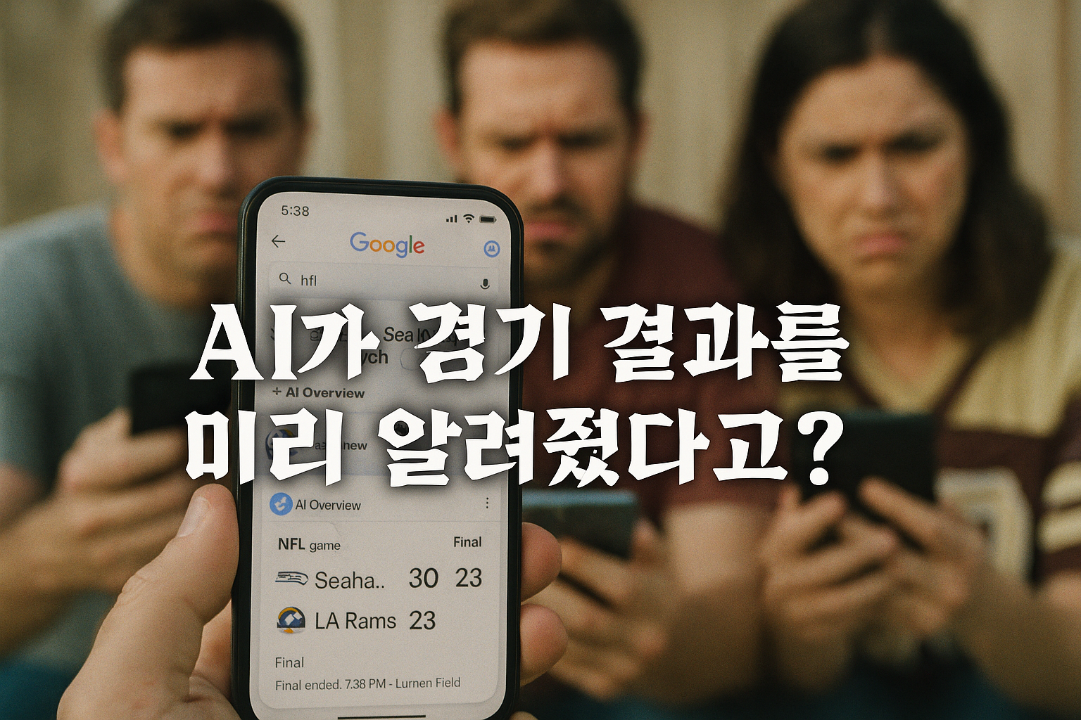 AI가 NFL 시애틀 시호크스 경기 결과를 미리 '스포'? 레딧 유저들 경악
