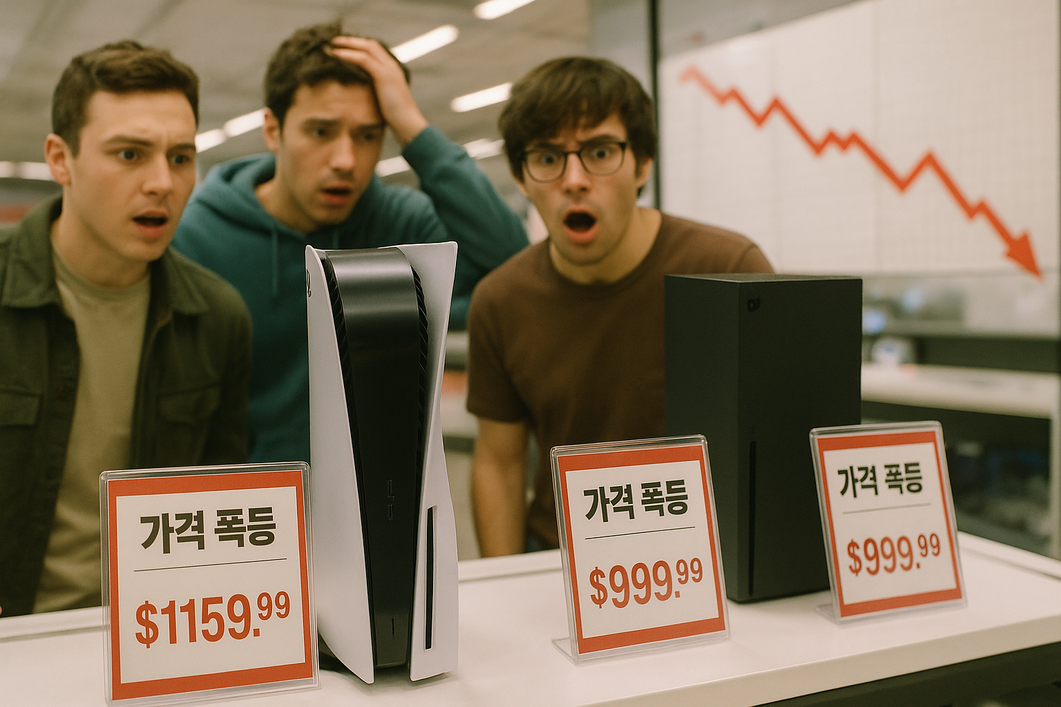 미국 게임기 판매량 35년 만에 최저치 기록, '가격 폭등'이 원인