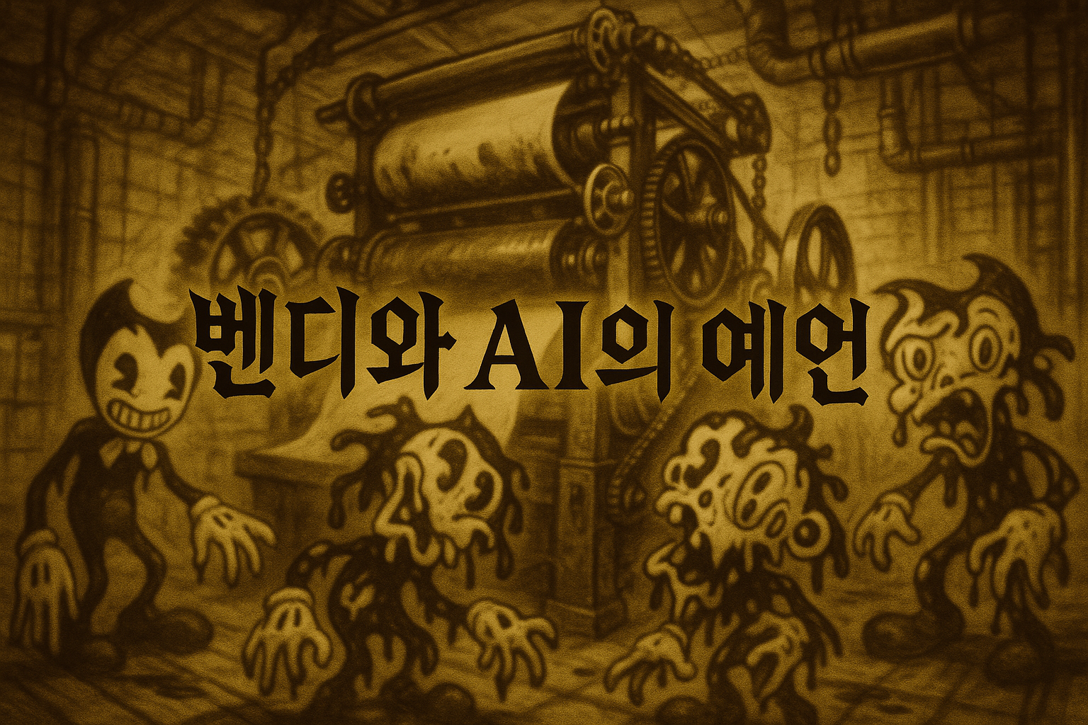 벤디와 잉크 머신, 알고보니 AI 아트 시대를 예언했던 게임?