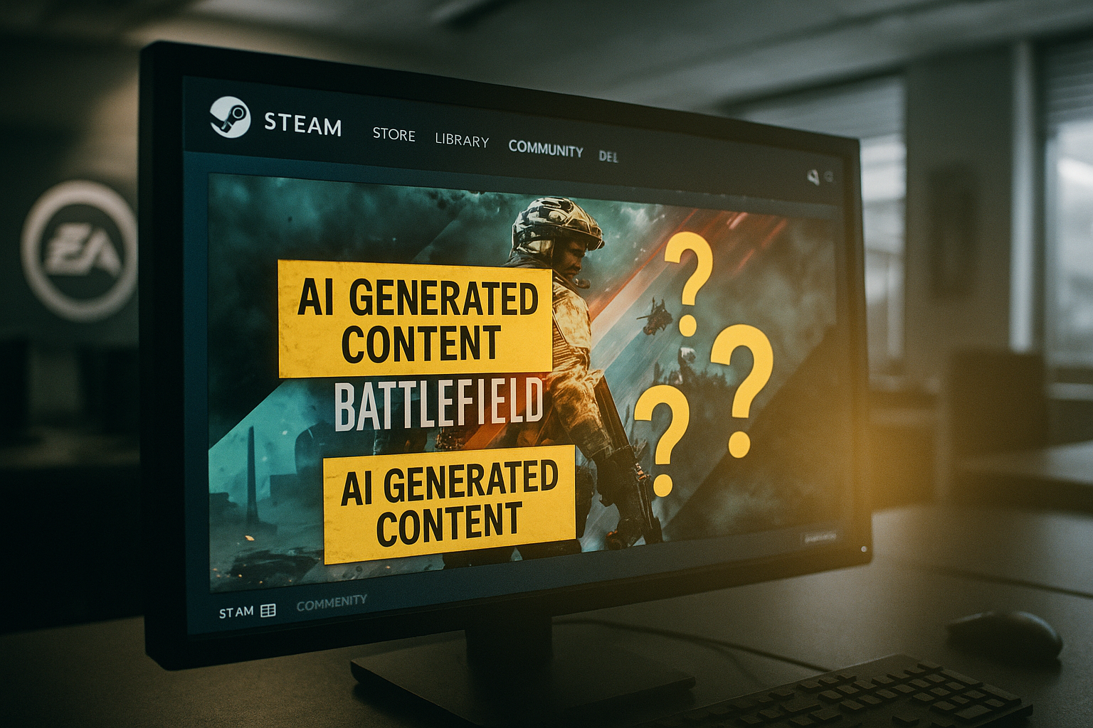 EA '배틀필드 6' AI 사용 의혹, 결국 스팀 정책 허점 드러났다