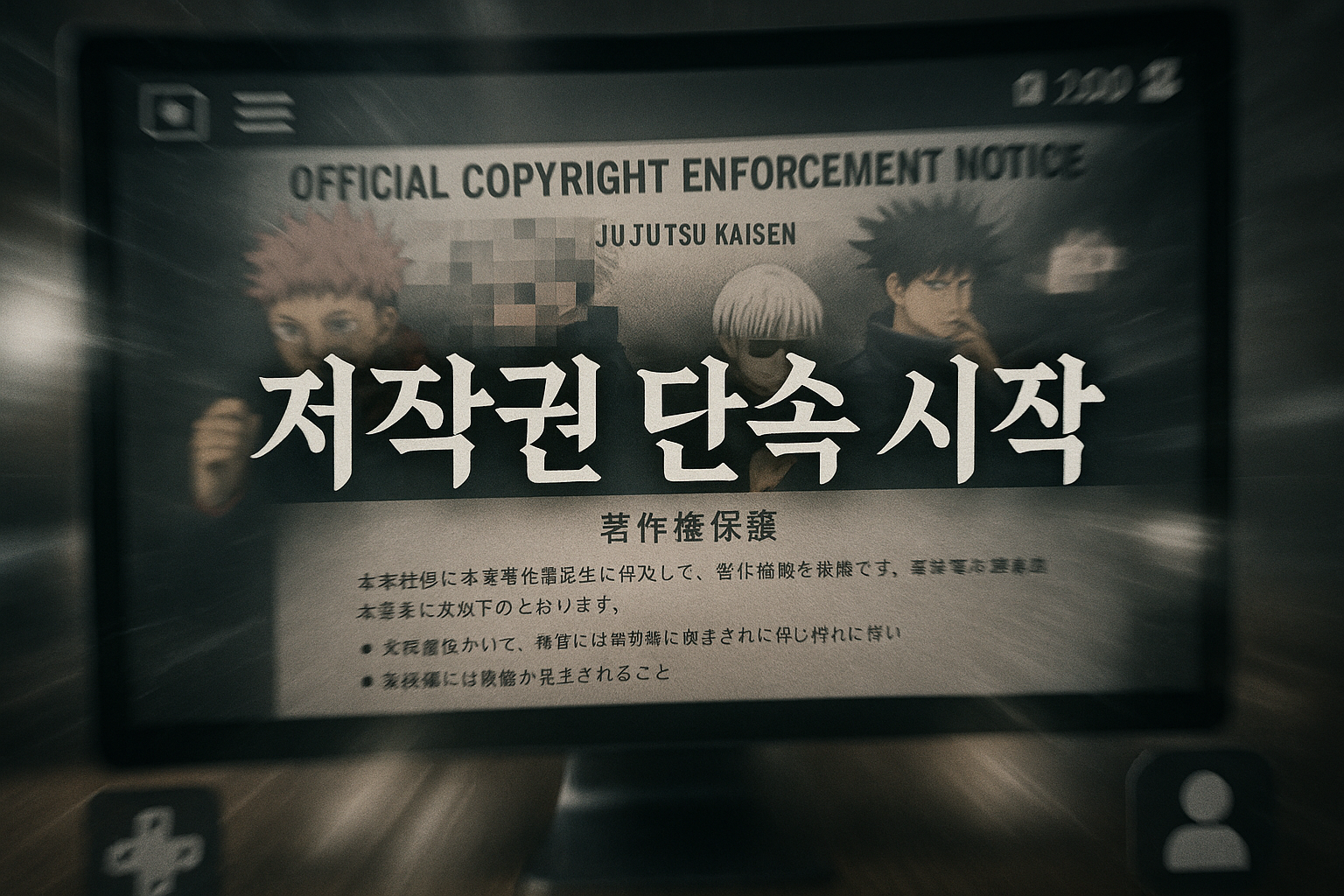 주술회전 저작권 단속 시작, 로블록스 배틀그라운드 게임들 '멸망 위기'