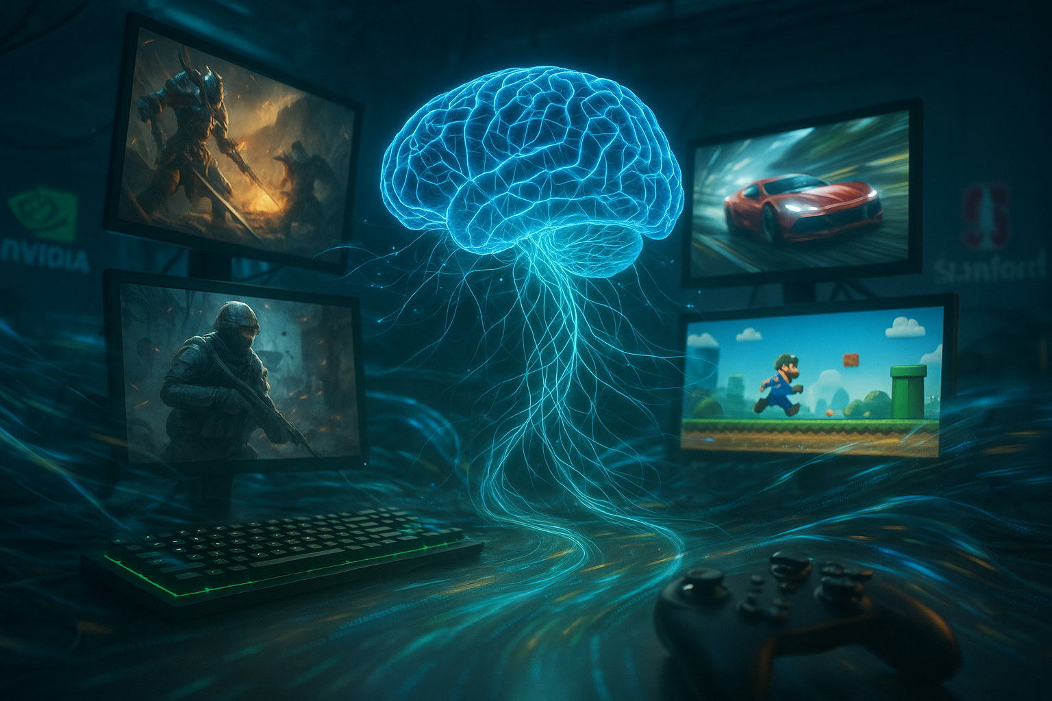 엔비디아-스탠포드 '모든 게임을 학습한' AI 공개, 게임봇 판별 불가능해질 수도