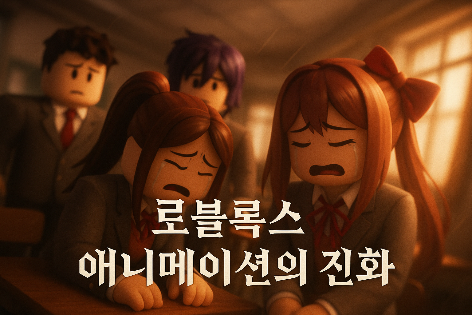 로블록스에서 탄생한 충격적인 DDLC 오마주 애니메이션, 유저들 '소름돋는다'