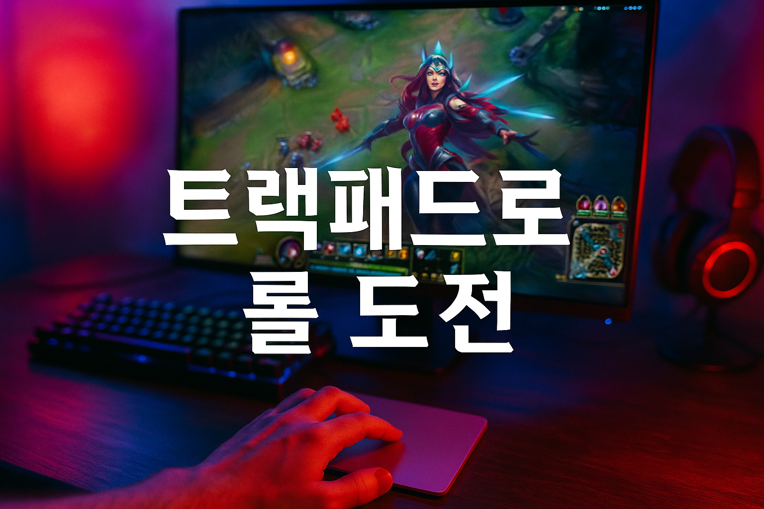 결국 나타났다, 트랙패드로 롤 하는 용자... 그런데 챔피언이 이렐리아?