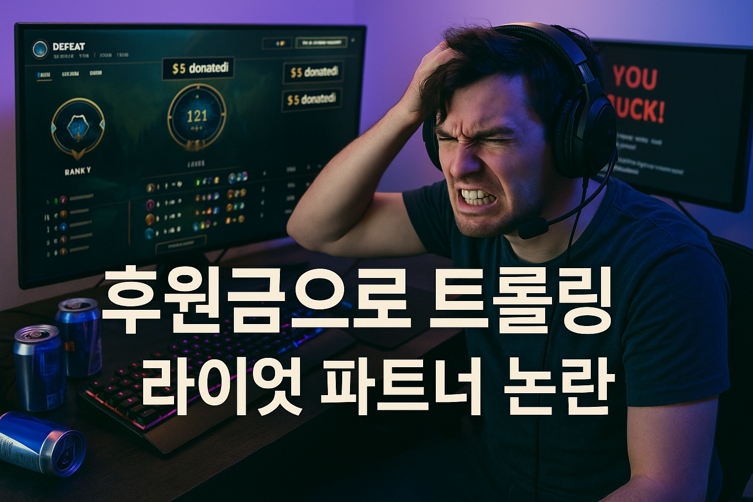 라이엇 파트너가 랭크에서 후원금으로 트롤링? 커뮤니티 발칵