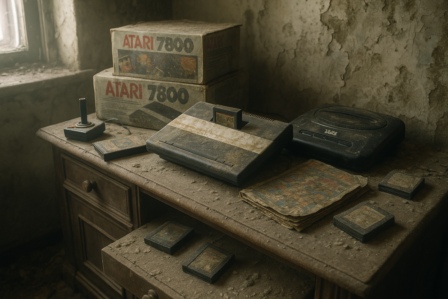 폐가에서 발견된 아타리·세가 레트로 콘솔들, '게임 고고학' 현장에 화제 집중