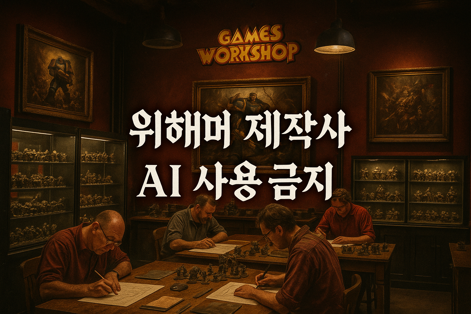 워해머 제작사 게임즈 워크숍, 직원들 AI 사용 전면 금지 발표로 팬들 환호