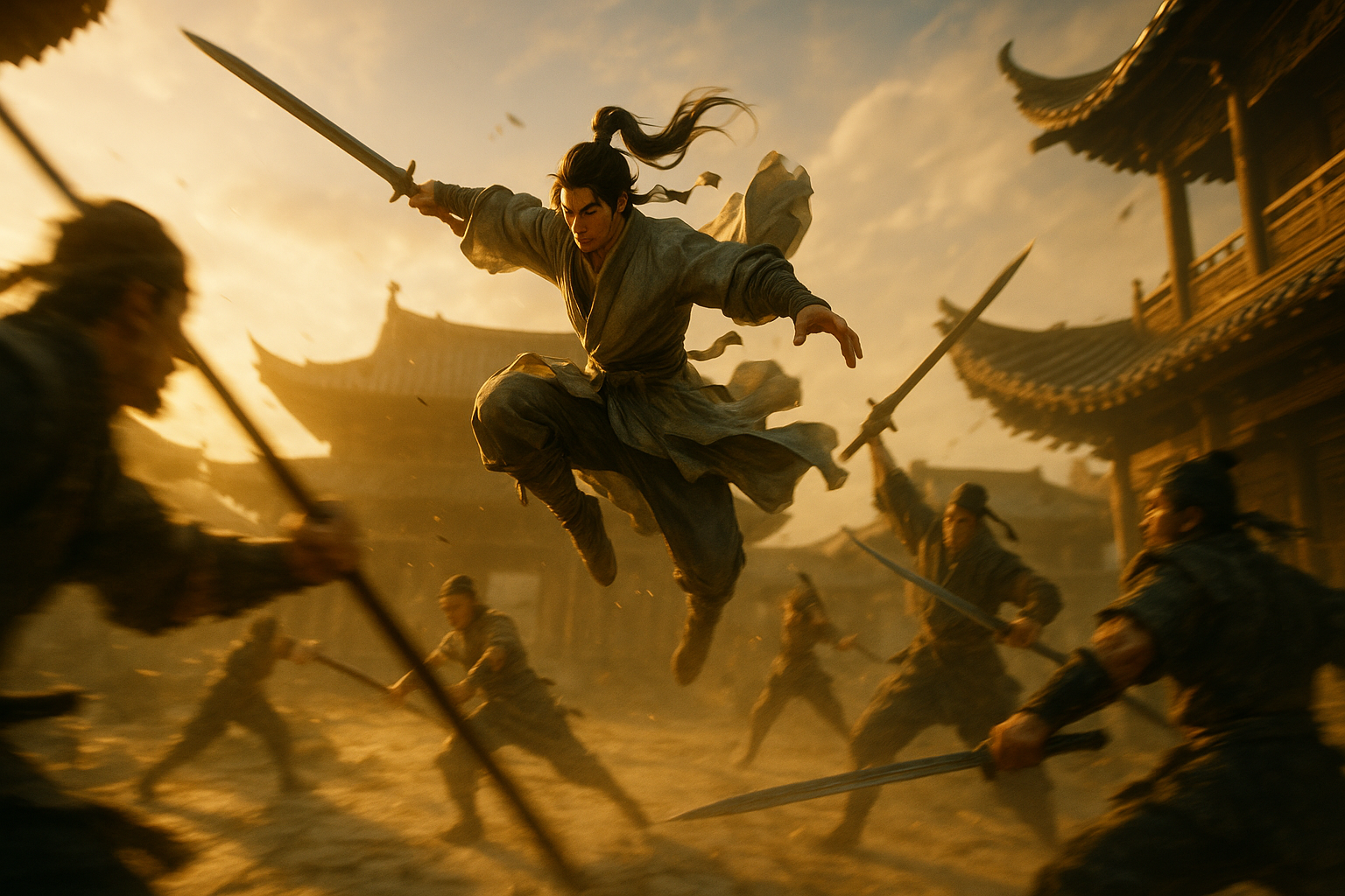 중국 무협게임 '바람이 만나는 곳', 어크 수준 액션으로 화제