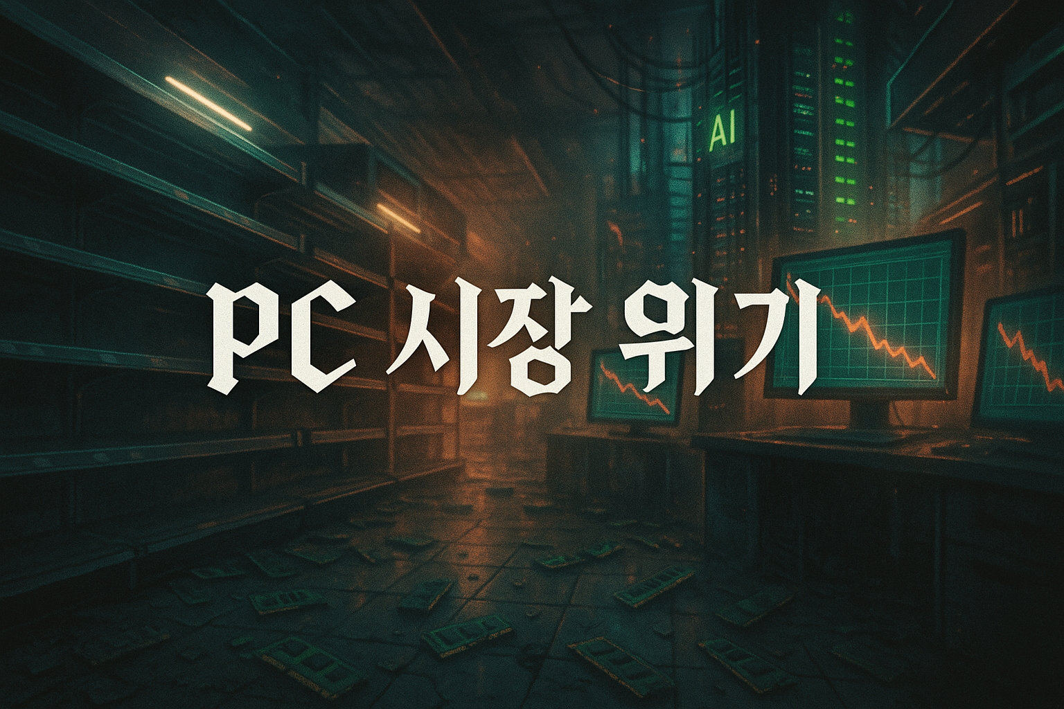 PC 시장 붕괴 전조? 메모리 부족으로 2026년 최대 9% 축소 예상