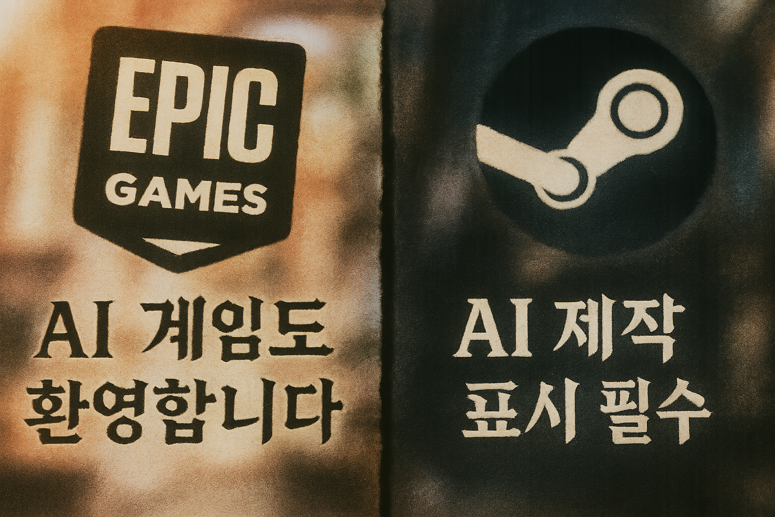 에픽 vs 스팀, AI 게임 정책 놓고 정면 충돌... 개발자들 혼란 가중