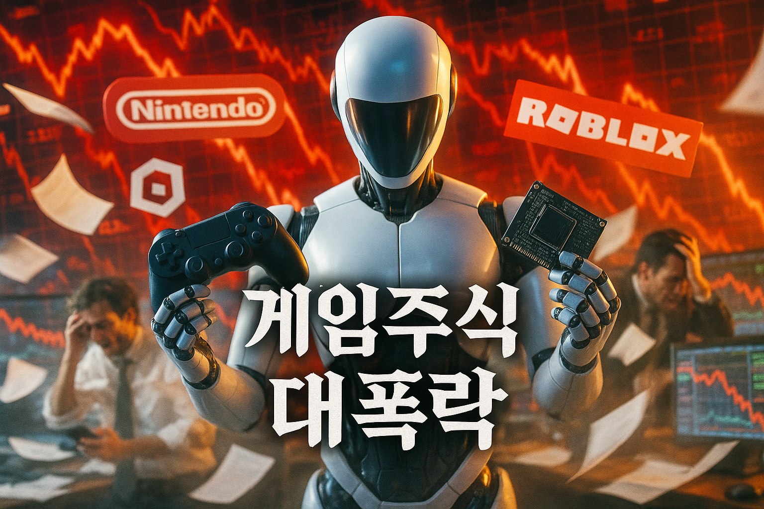 구글 AI 게임 제작툴 발표에 게임주식 폭락...로블록스·닌텐도 초토화