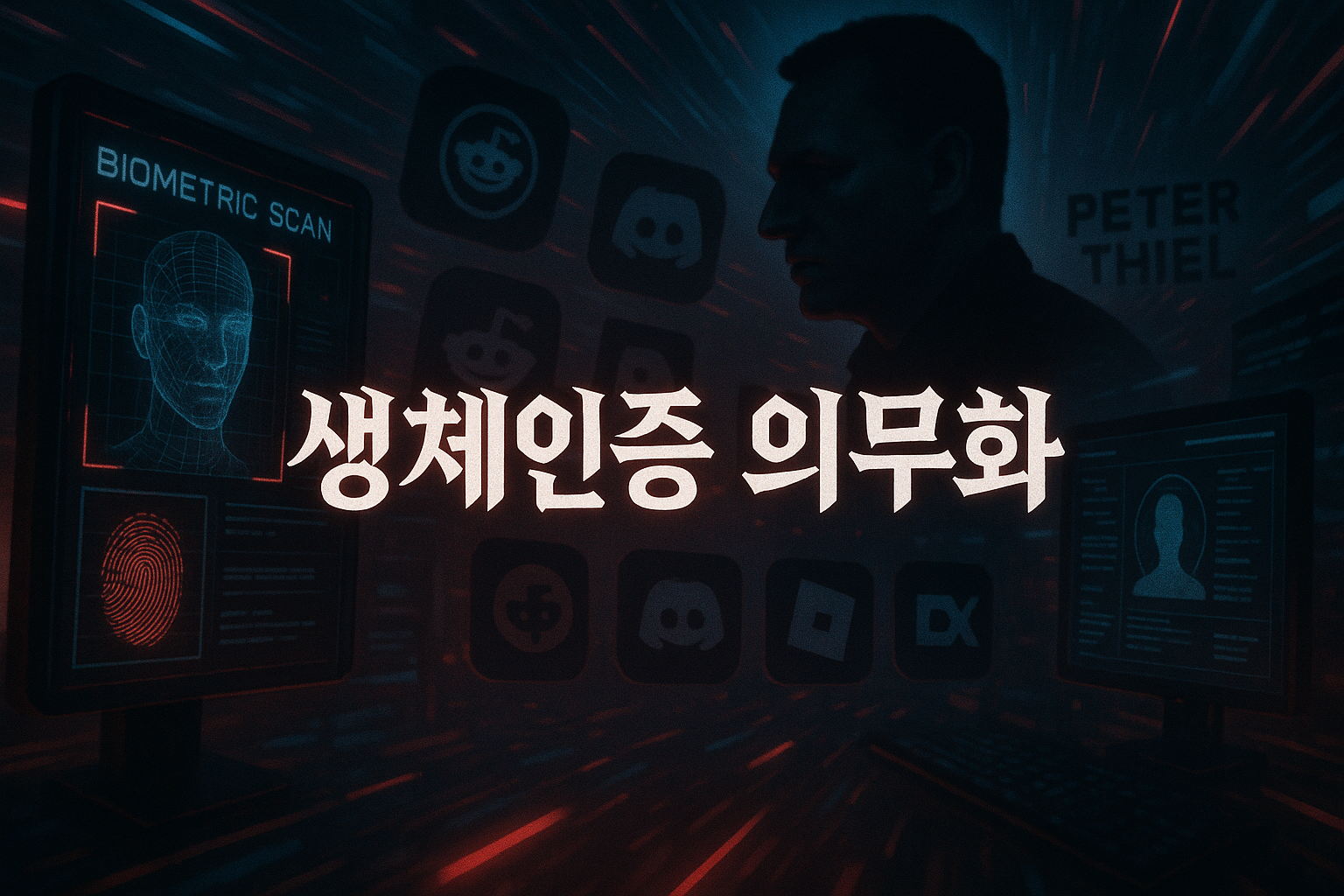로블록스·레딧·디스코드에 생체인증 의무화 충격, 피터 틸이 배후에 있나?