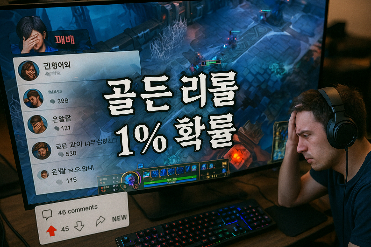 롤 아람 골든 리롤 1% 확률에 유저들 발칵, '없는 거나 마찬가지'