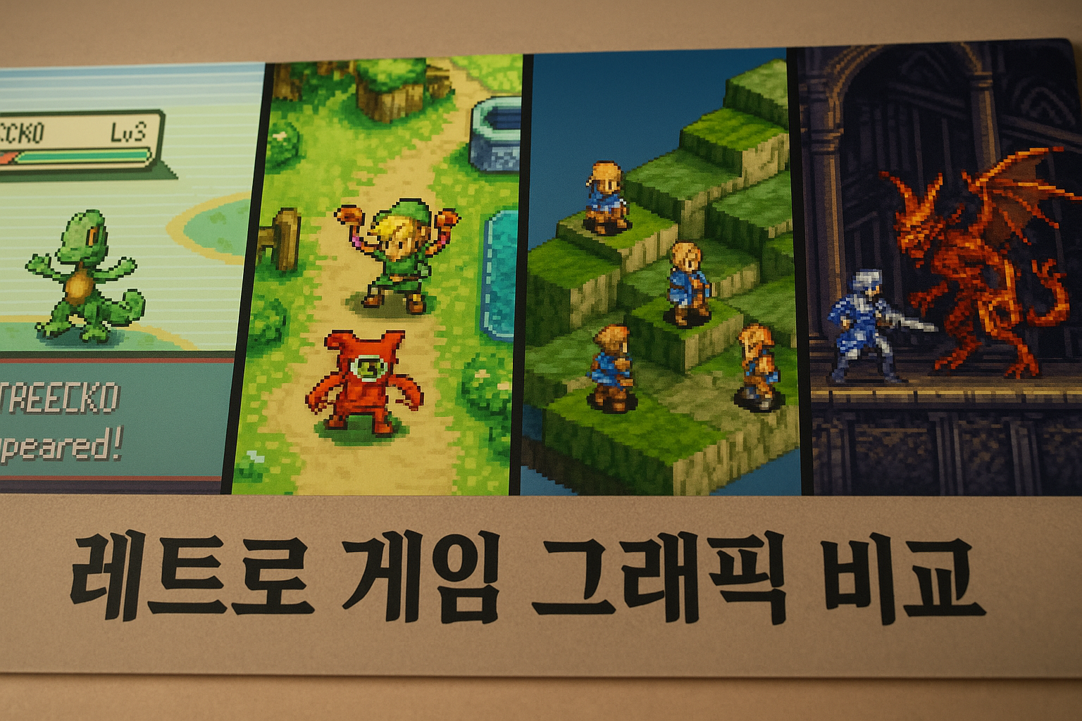 포켓몬 그래픽이 항상 조금 아쉬웠다는 걸 알고보니 다른 레트로 게임과 비교해봐야 깨달았다