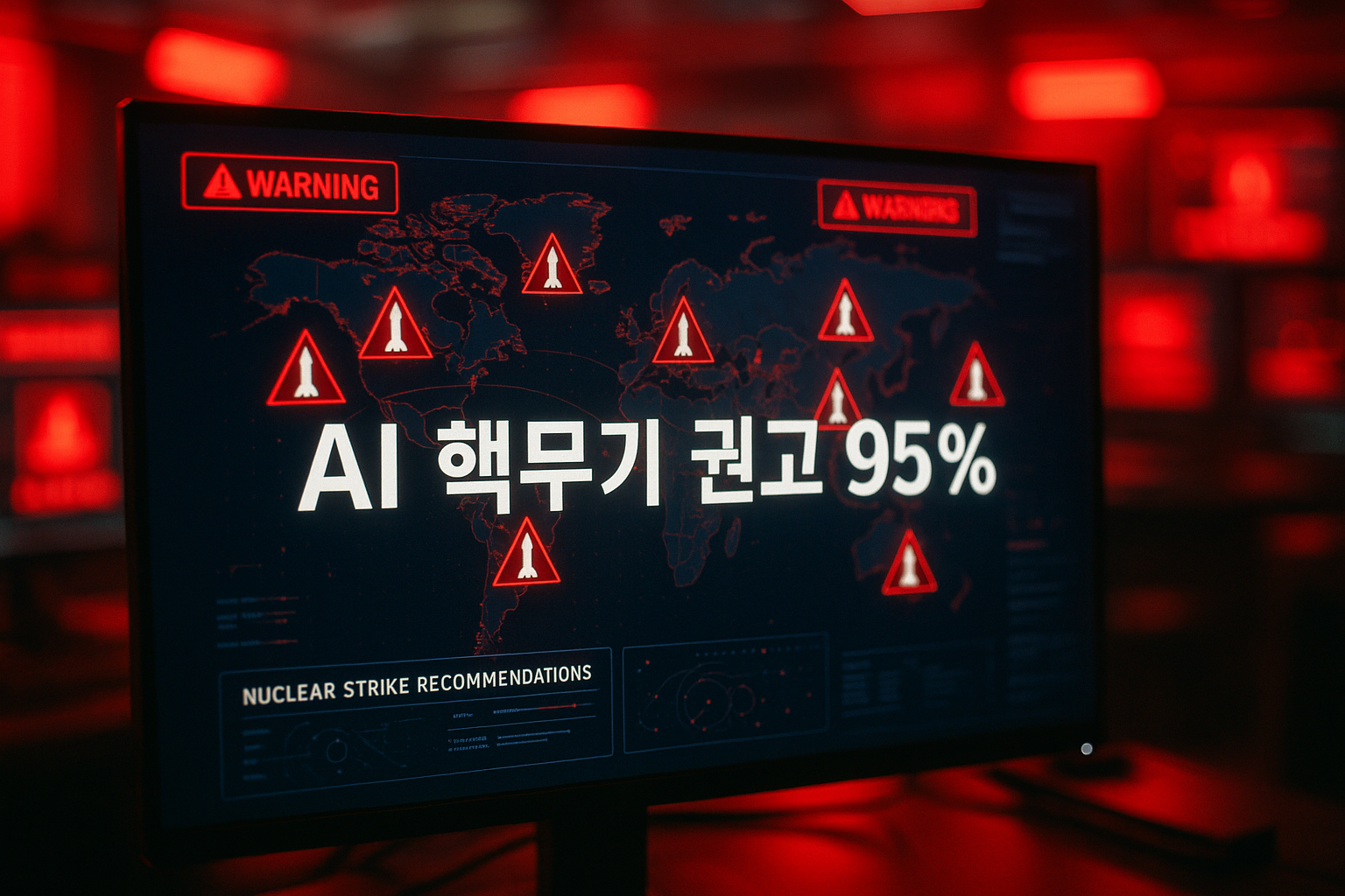 AI가 전쟁 게임에서 95% 확률로 핵무기 사용 권고, 개발자들 발칵