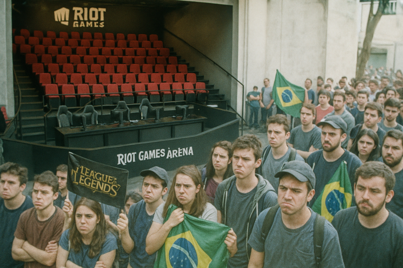 라이엇, 브라질 퍼스트 스탠드 토너먼트를 140석 규모로 개최해 팬들 경악