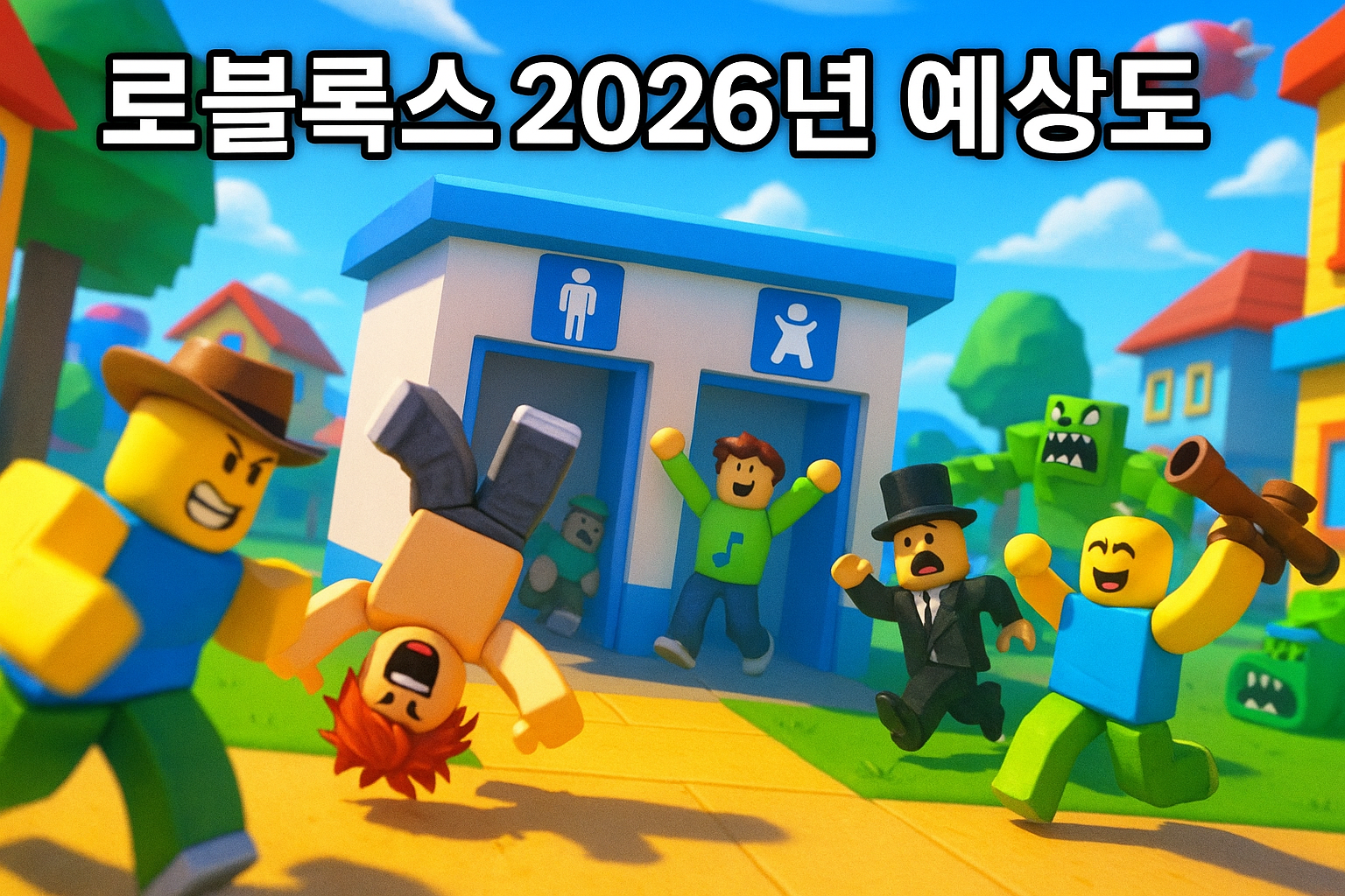 로블록스 2026년 예상 모습에 유저들 경악... "화장실에서 춤추는 게 이게 맞나?"