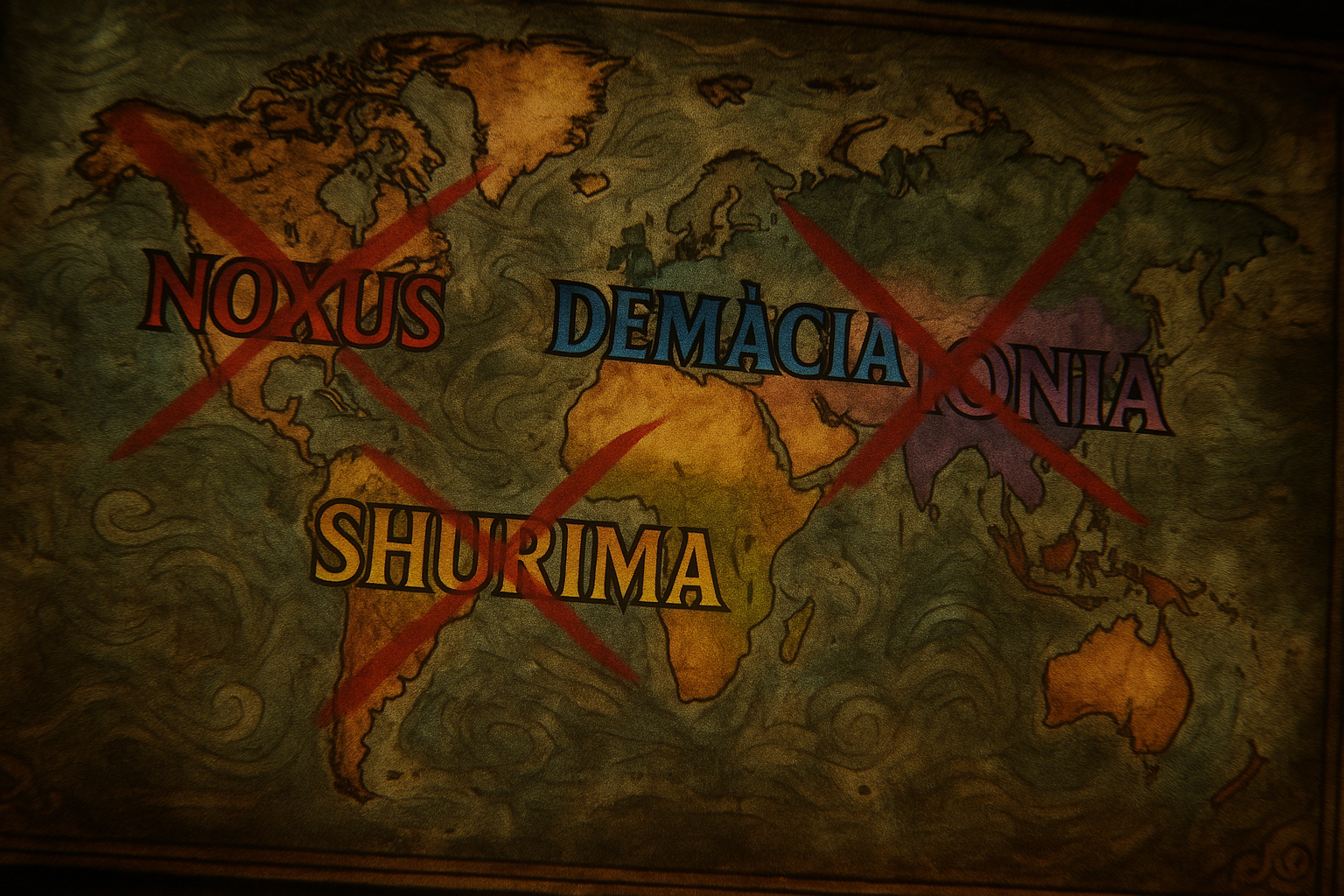 리그 오브 레전드 팬들 '롤 세계지도' 놓고 대논란... 설정 고증에 발칵 뒤집힌 커뮤니티