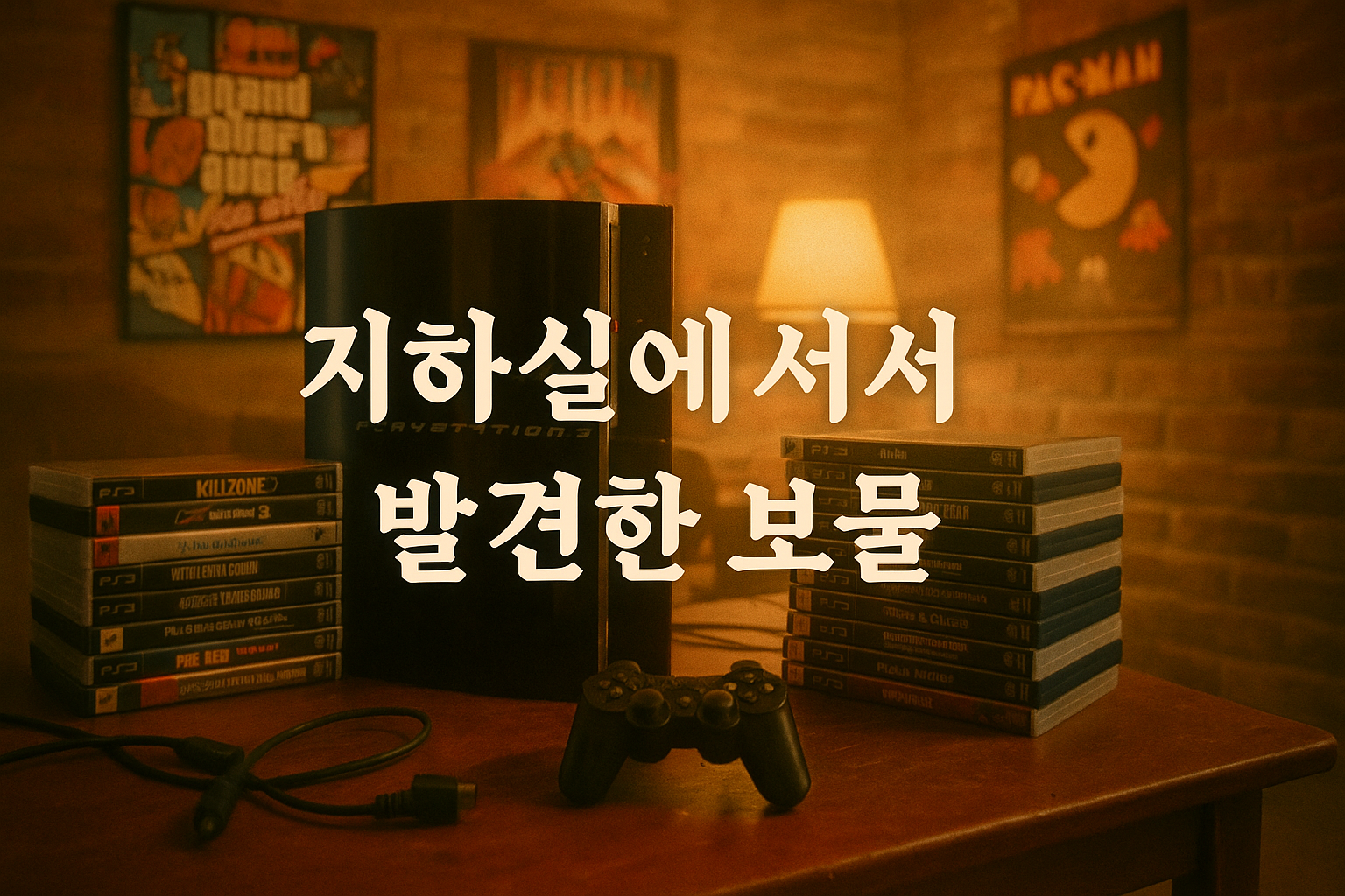 지하실에서 발견한 보물, 초대형 PS3와 추억의 게임들이 떴다