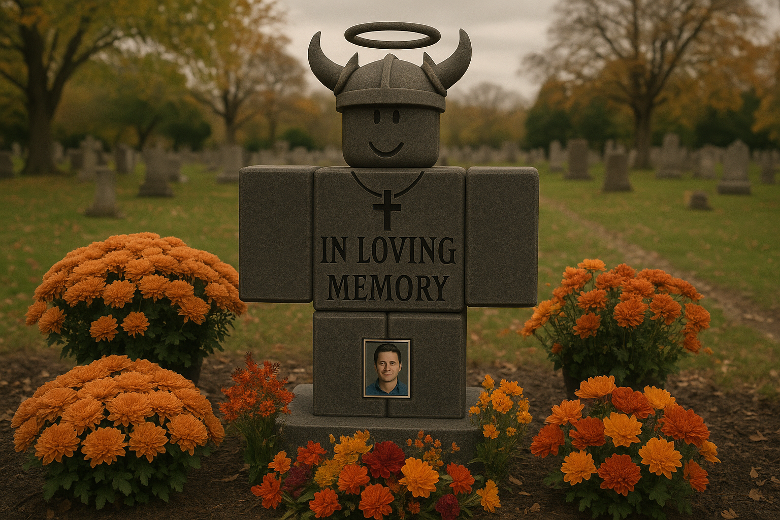 14살 소년의 로블록스 캐릭터 묘비가 전 세계를 울렸다