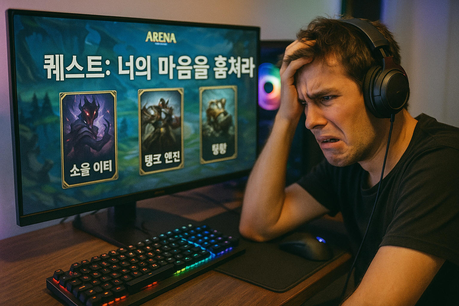 라이엇 도대체 뭐하는거야? 롤 아레나 카드 선택지에 유저들 멘붕