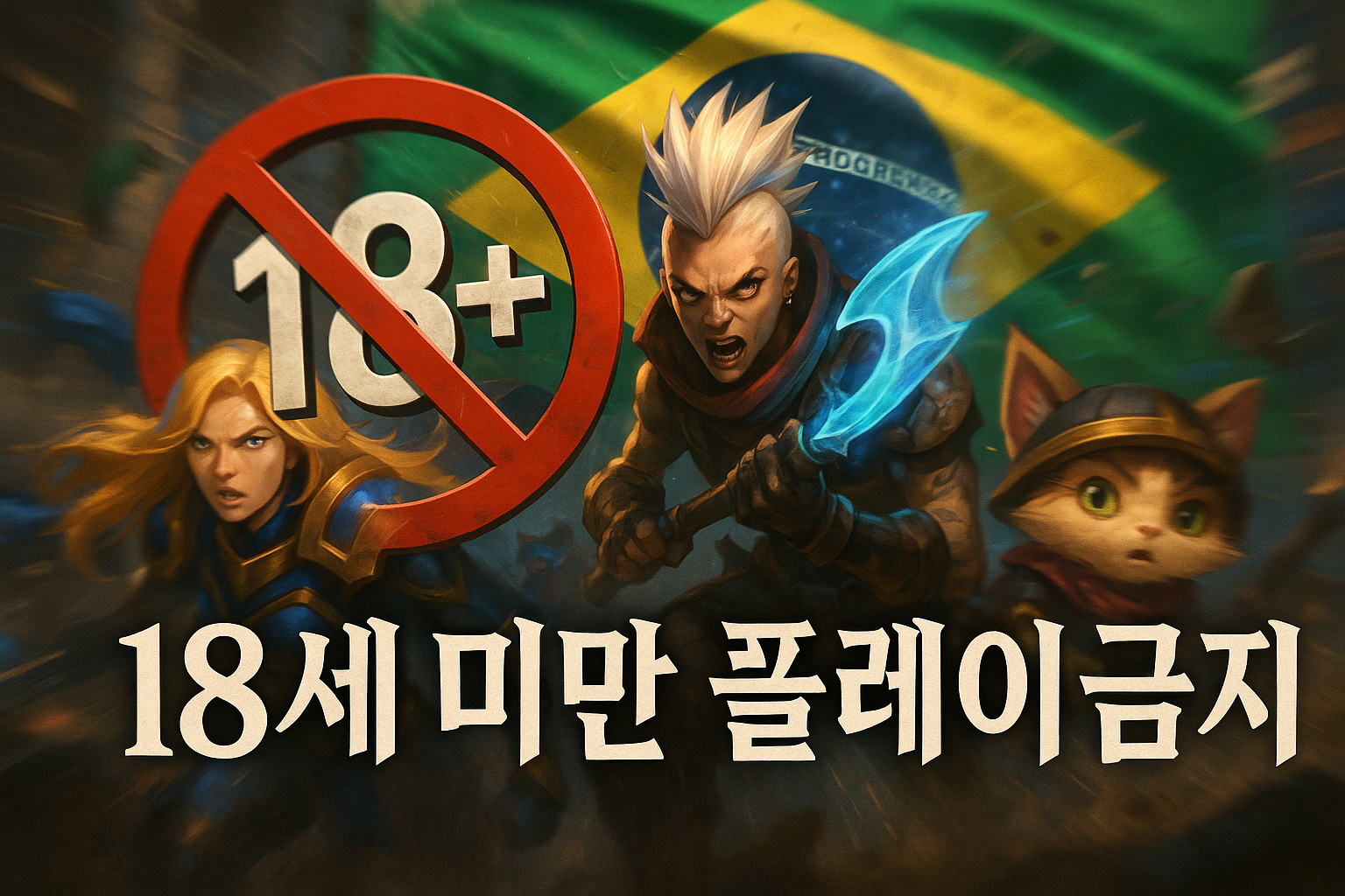 브라질 롤 유저들 발칵, 라이엇이 갑자기 '18세 미만 플레이 금지' 발표