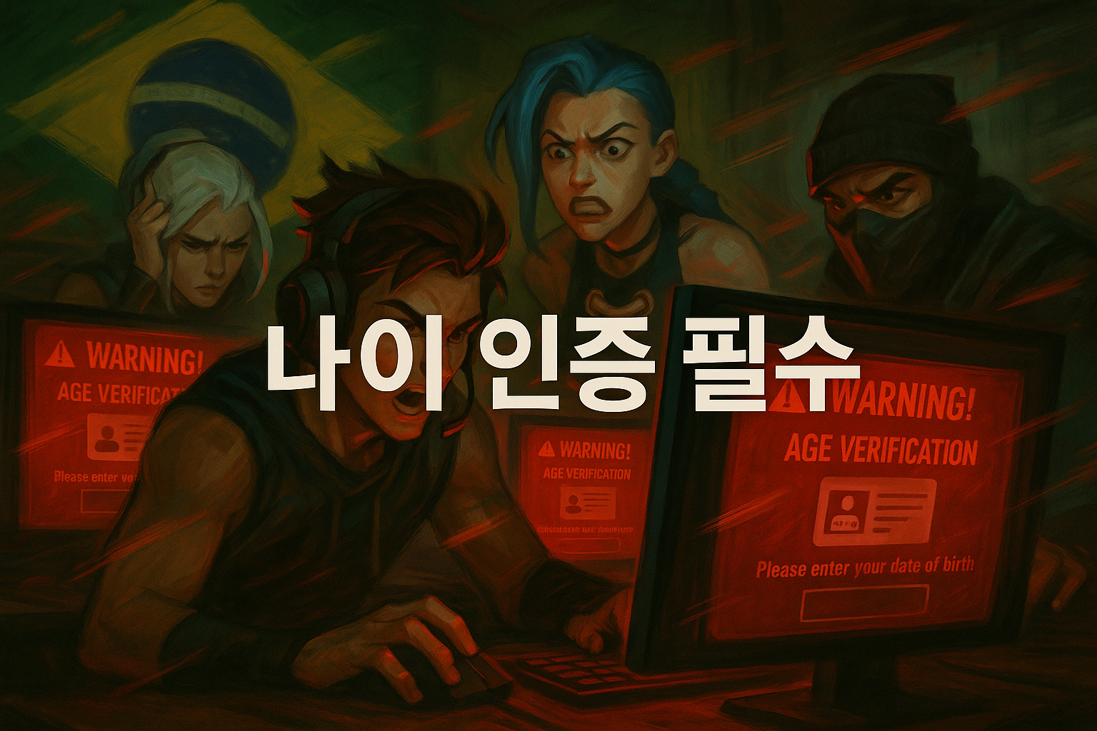 라이엇 '나이 인증' 도입 발표에 브라질 게이머들 발칵