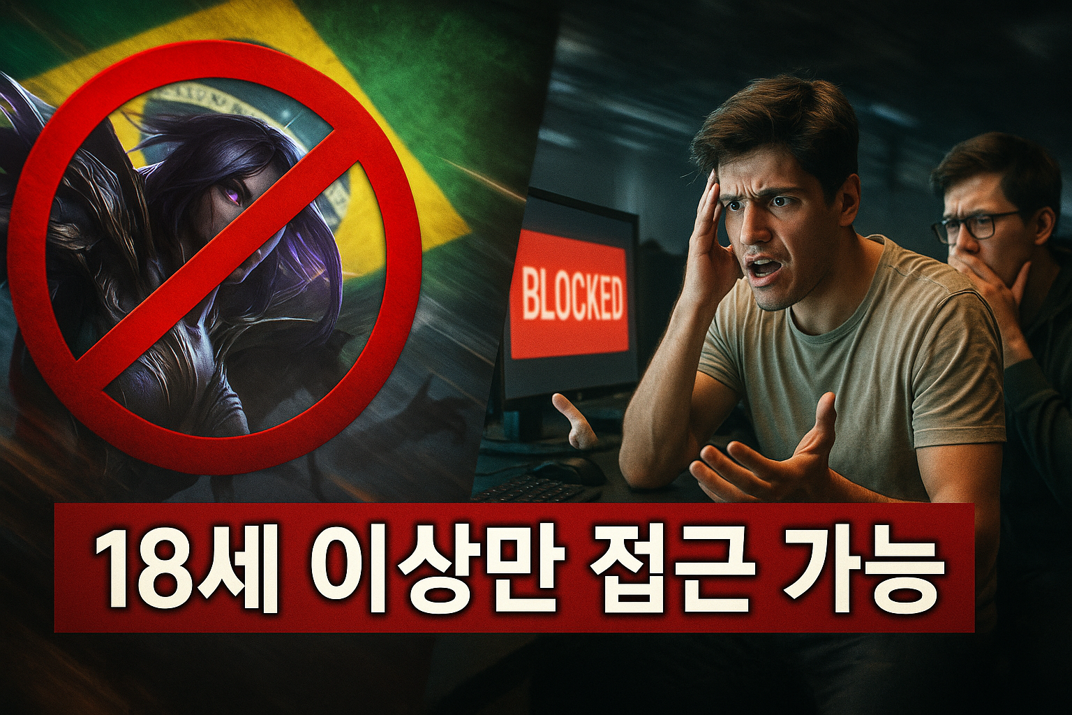 브라질 발칵, 롤과 발로란트 18세 미만 접속 차단에 게이머들 격분