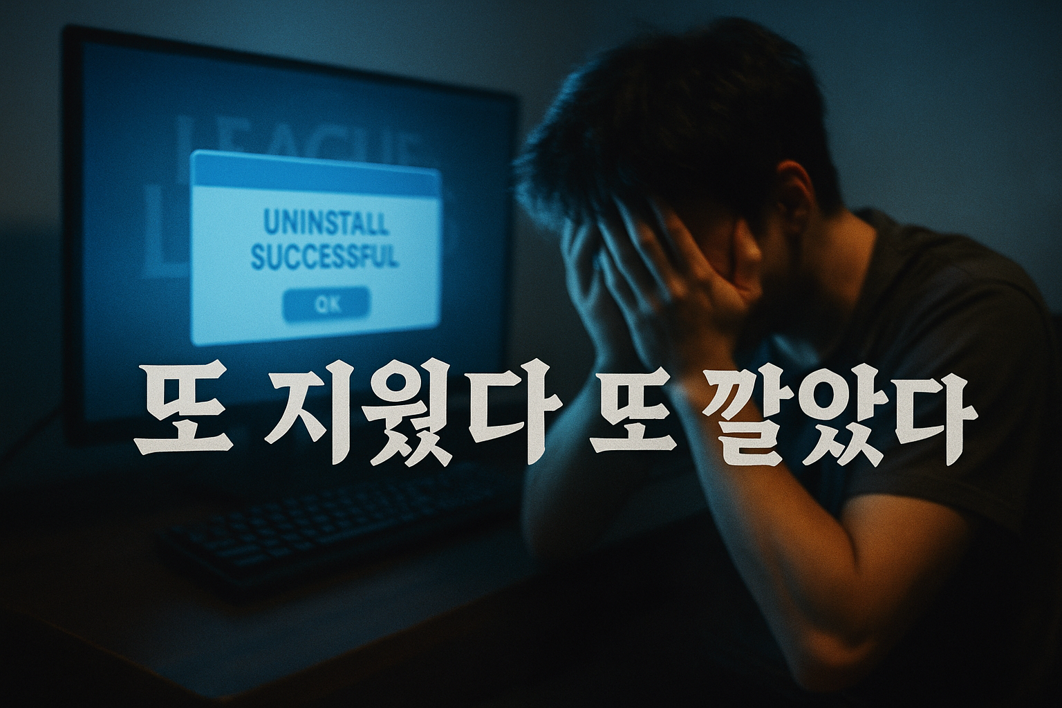 결국 중독됐다... '롤 삭제했는데 또 깔았어요' 무한 루프에 빠진 게이머의 절규