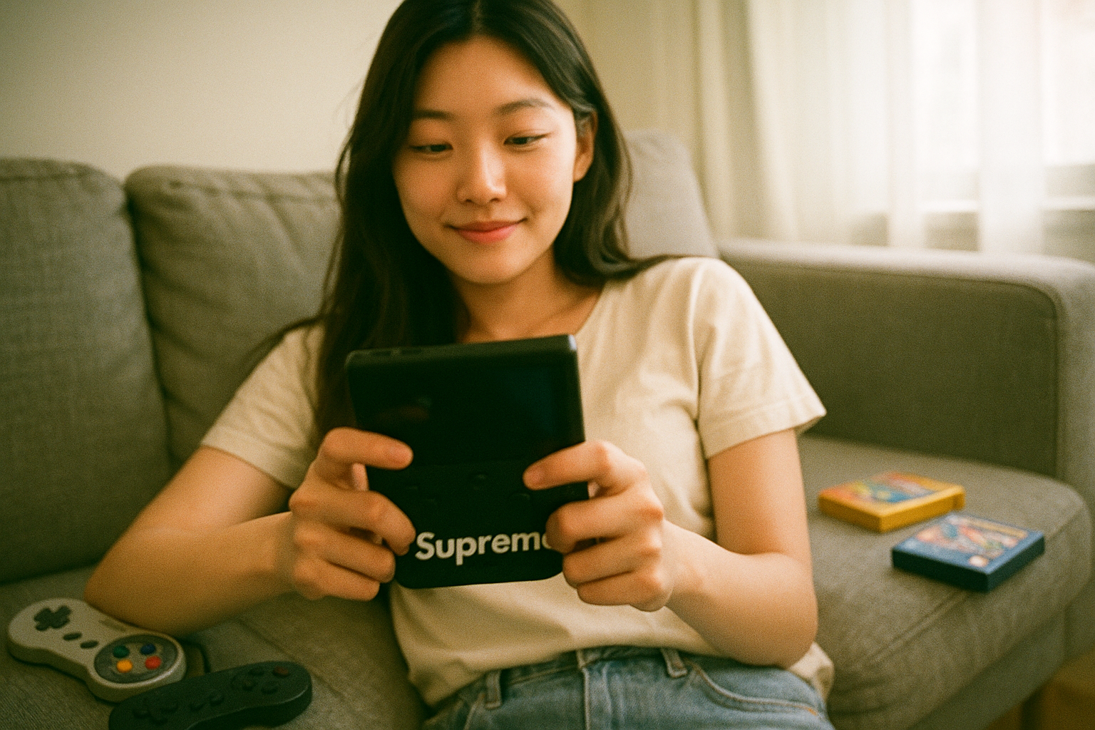 슈프림 로고 찍힌 24위안 휴대용 게임기, 레트로 게이머들 사이에서 화제