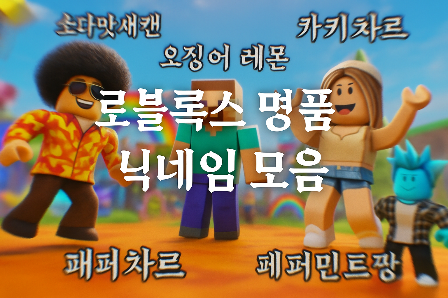 로블록스에서 발견한 기상천외한 닉네임들... 유저들이 뽑은 최고의 닉네임은?
